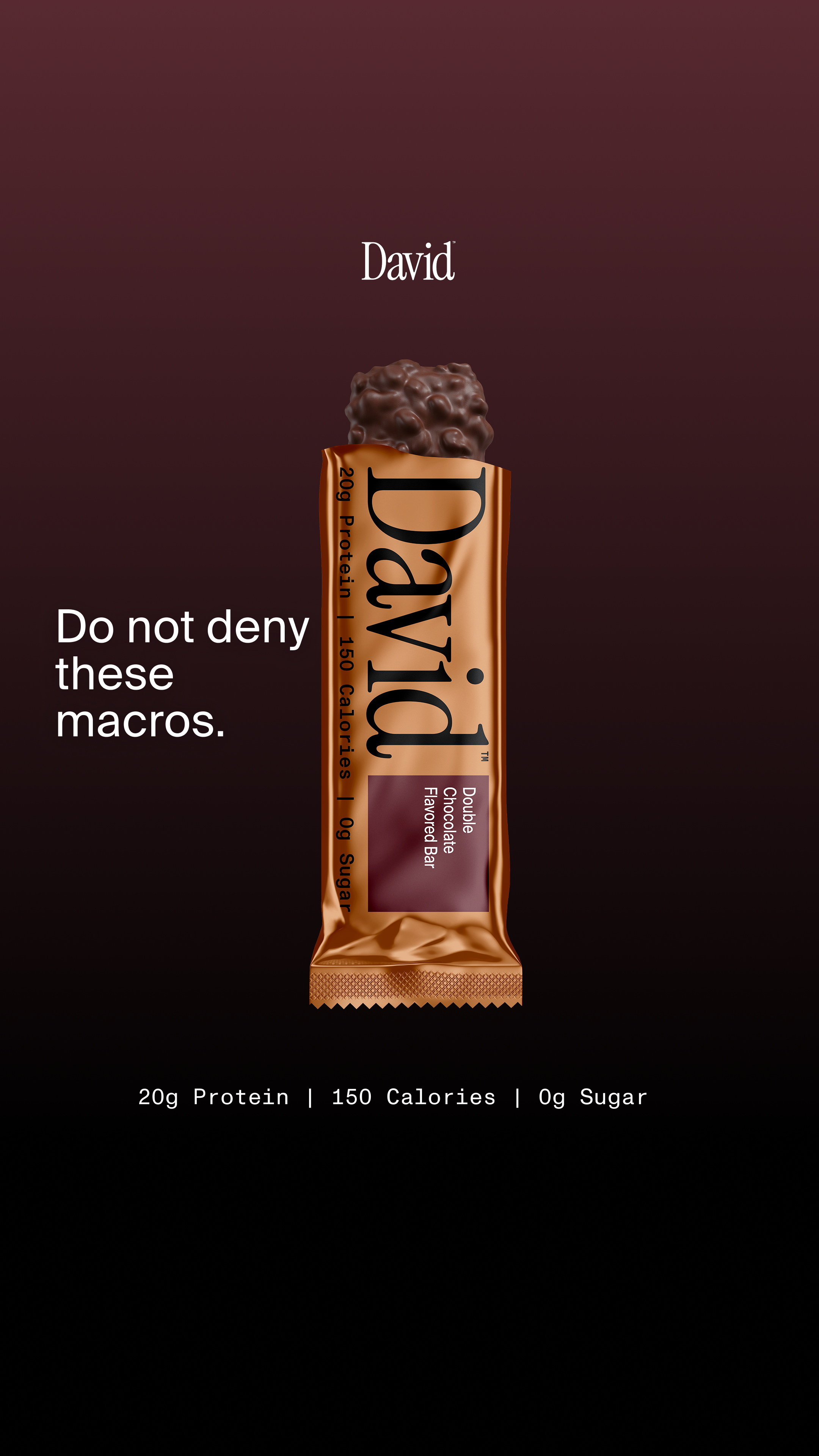 David Protein Facebook ad