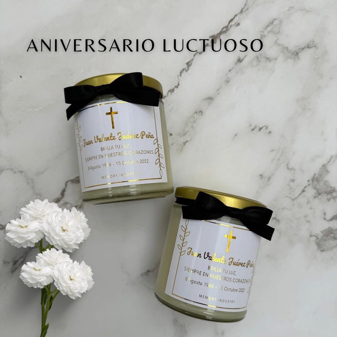Memory Industry Facebook ad: Velas Aromáticas Personalizadas para momentos inolvidables