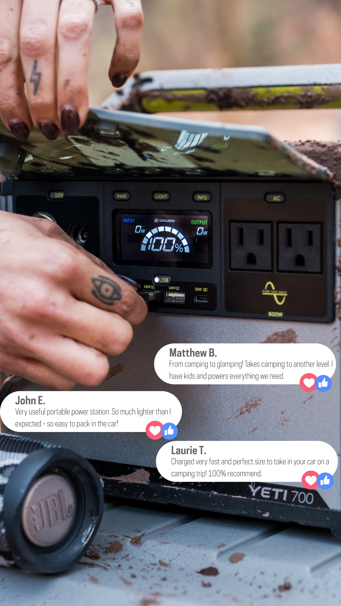 Goal Zero Facebook ad