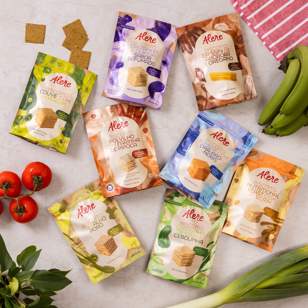 Alere Gourmet - Alimentos sem glúten Facebook ad: Colorida, funcional e feita para te fazer bem.