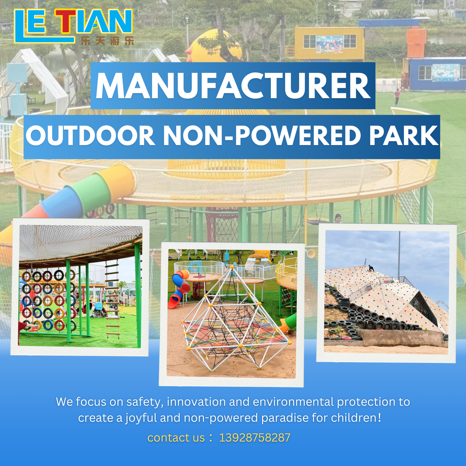 Guangdong Letian Playground Equipment Co.,Ltd Facebook ad: LETIAN | A Leading Manufacturer of Non-Powered Playground…