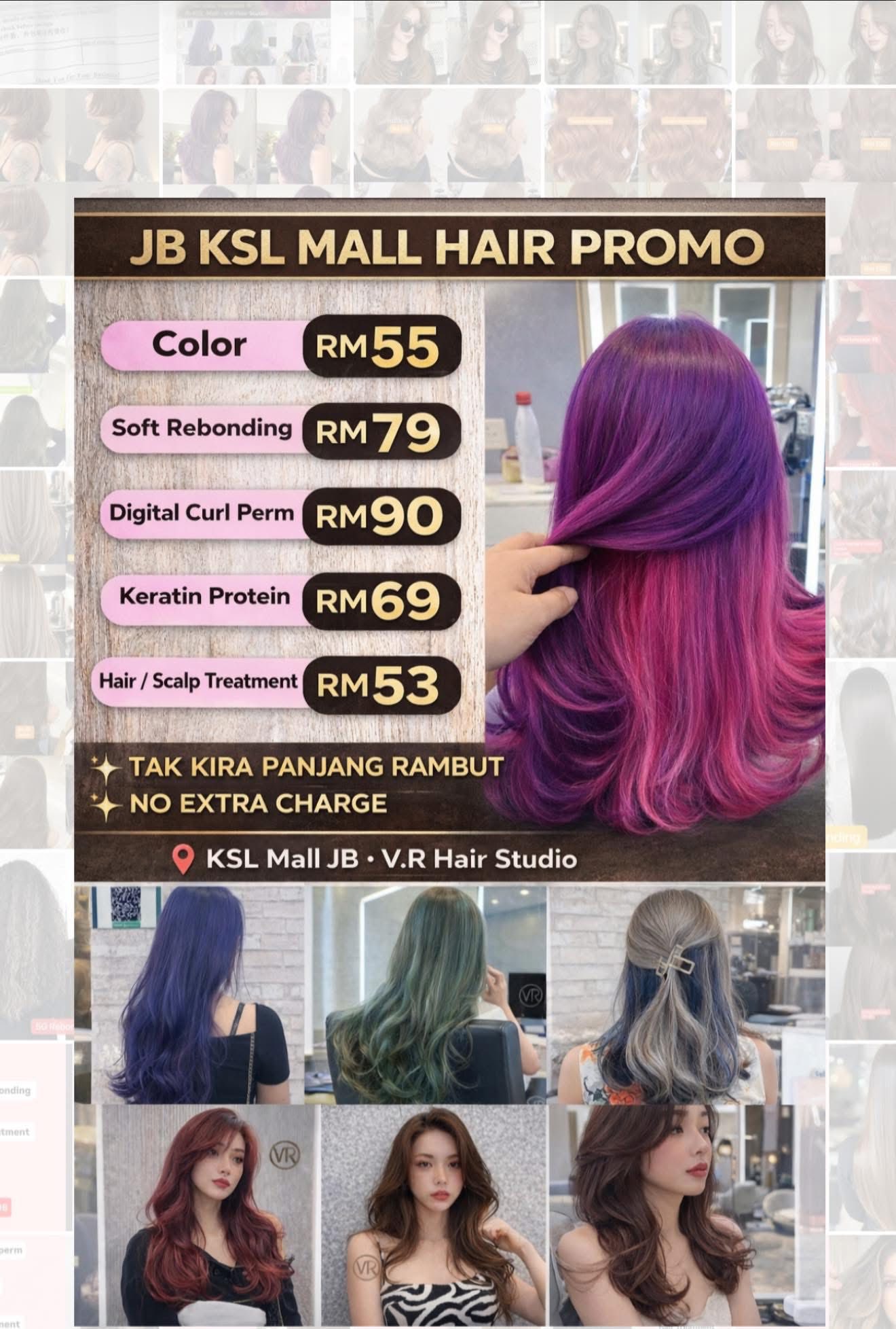 VR JB Hair Studio KSL Facebook ad