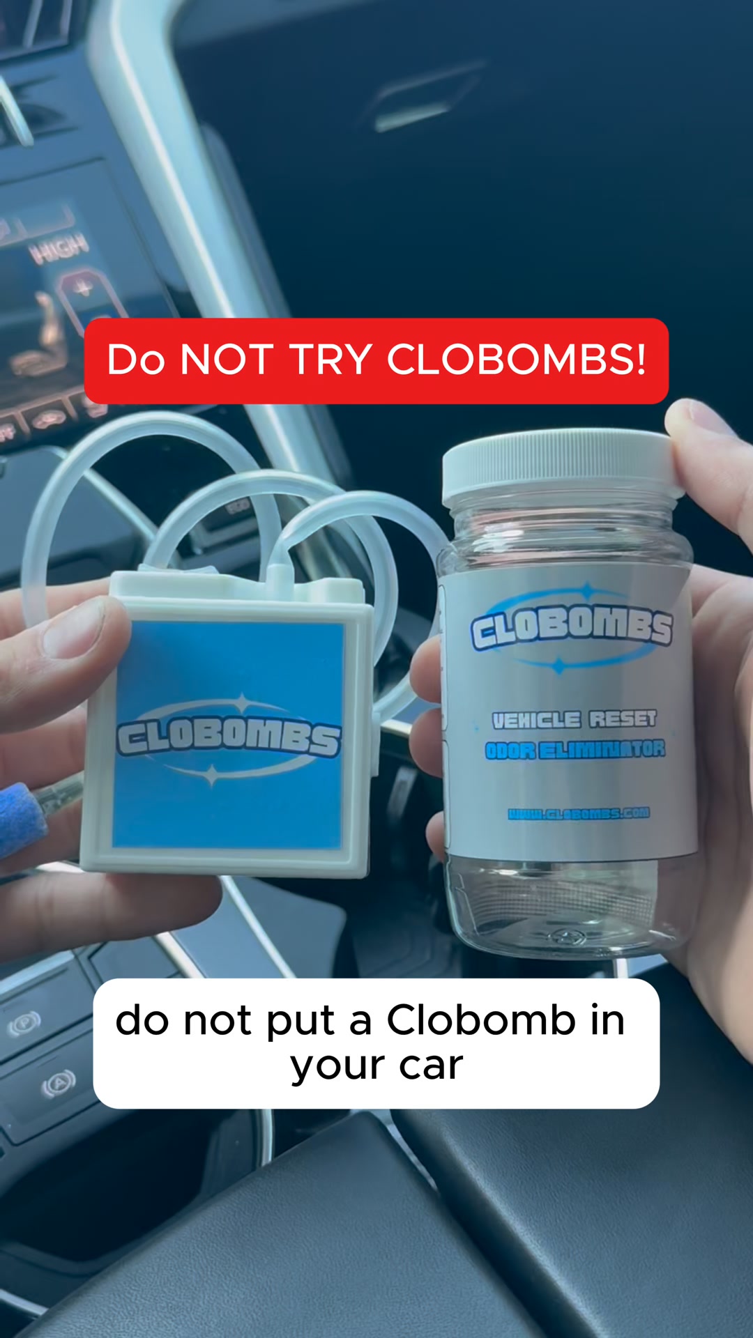 CloBombs - #1 Odor Eliminator in Market Facebook ad: Car Cleaning HACK!