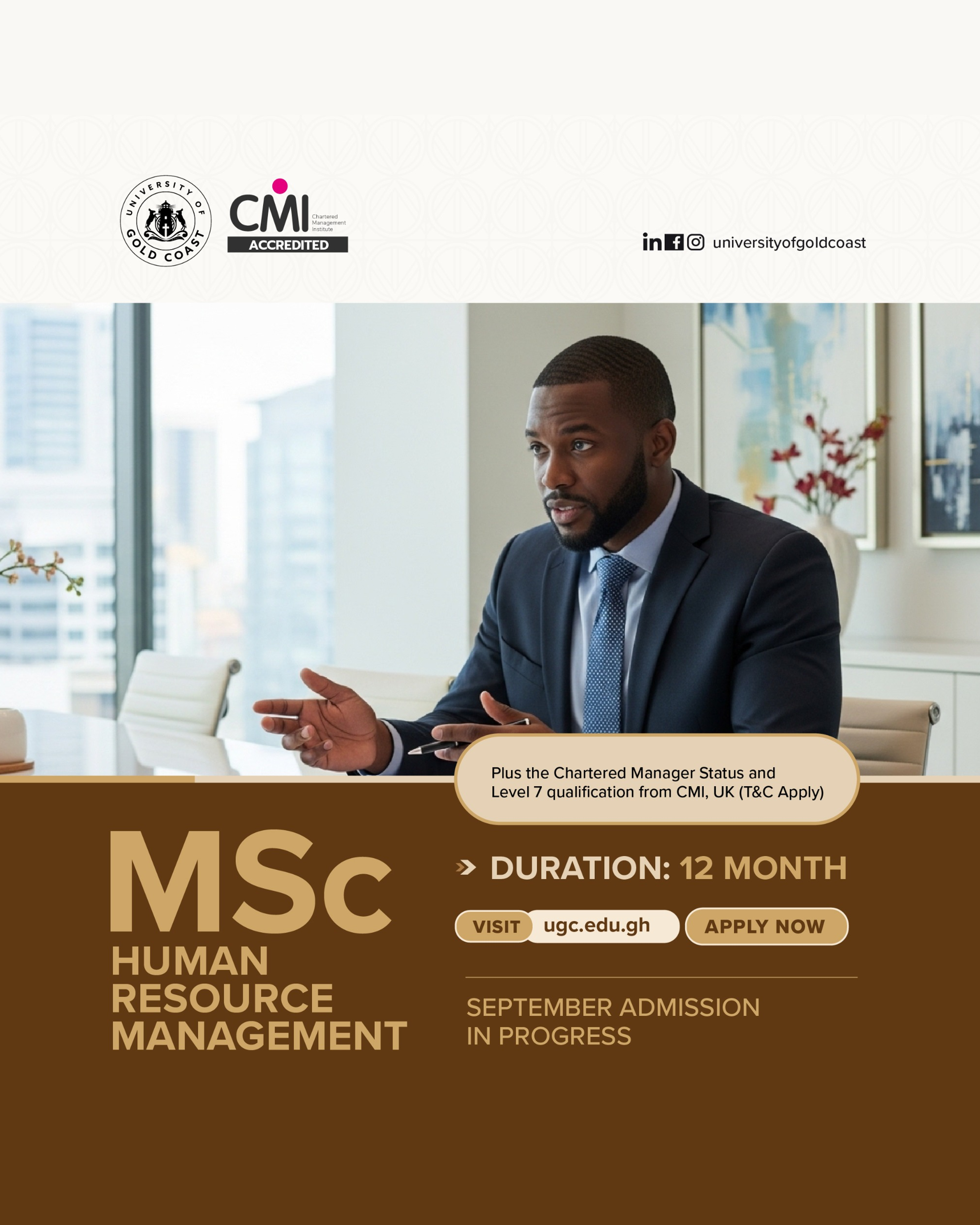 Accra Business School Facebook ad