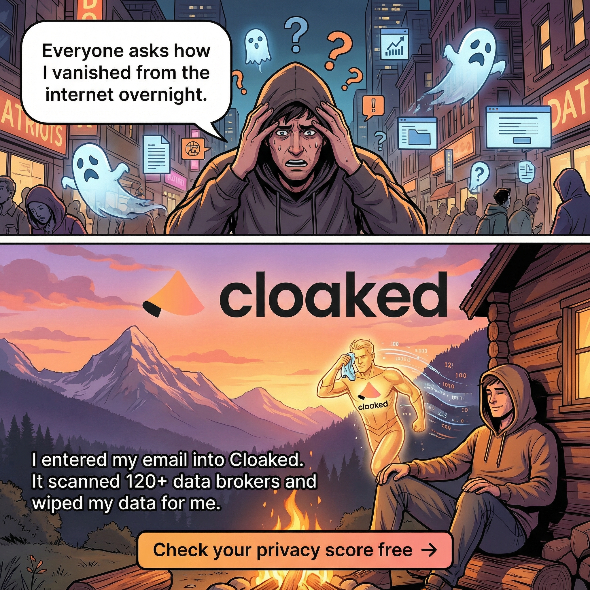 Cloaked Inc. Facebook ad