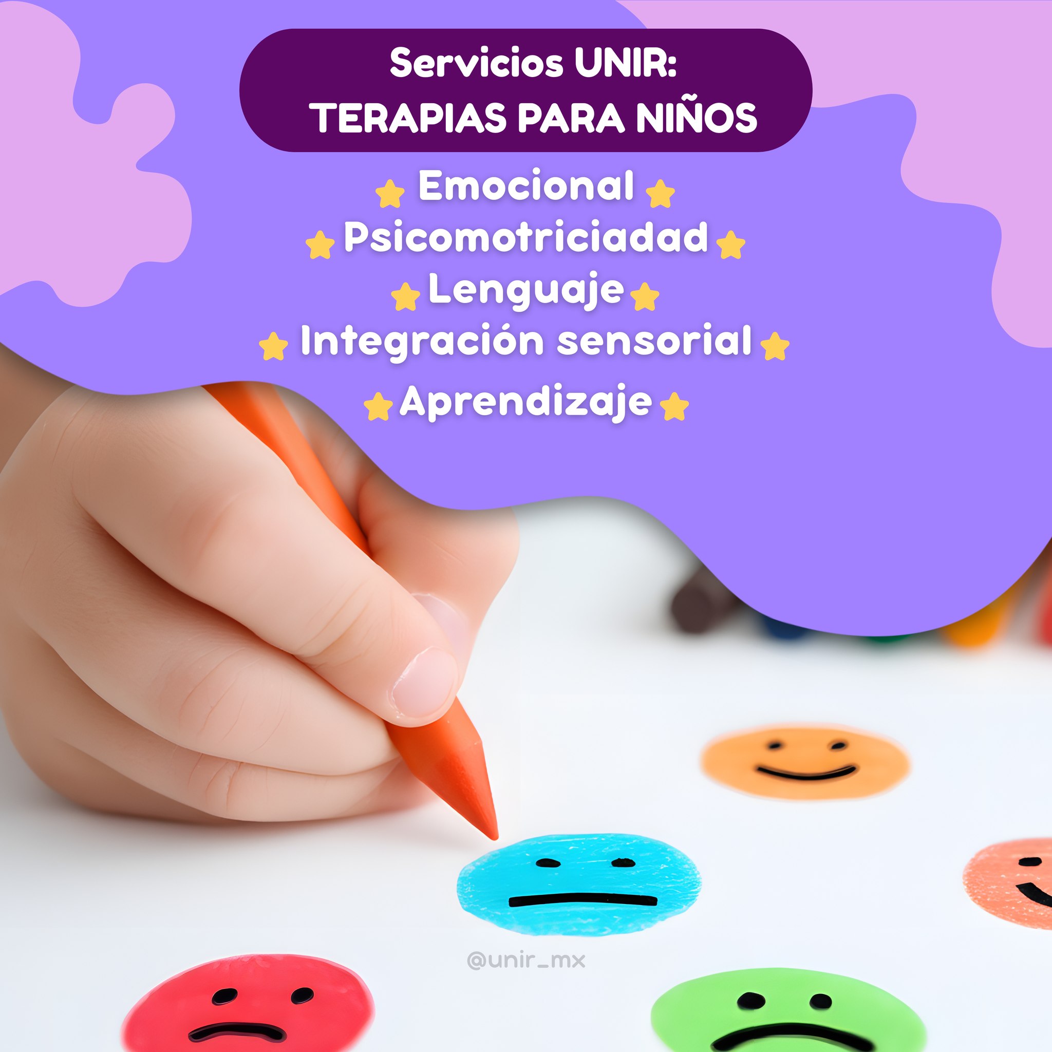 Clínica UNIR Facebook ad: Cada niño es único, y sus necesidades también.