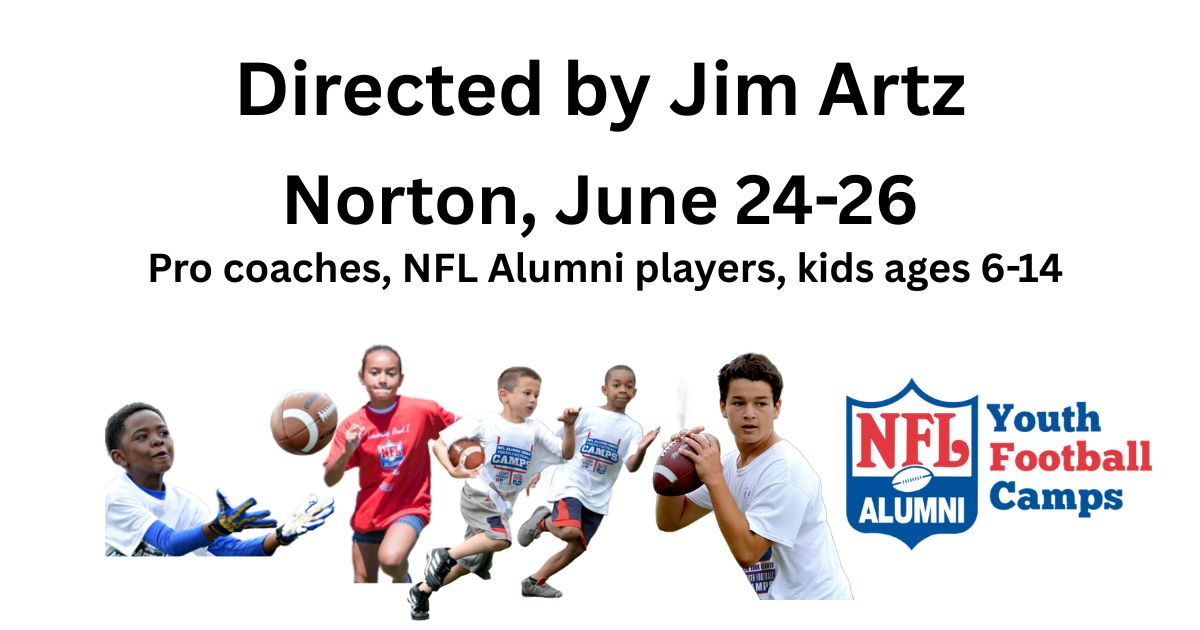 New England NFL Alumni Youth Football Camps Facebook ad: About the camp director: Veteran Massachusetts head coach…