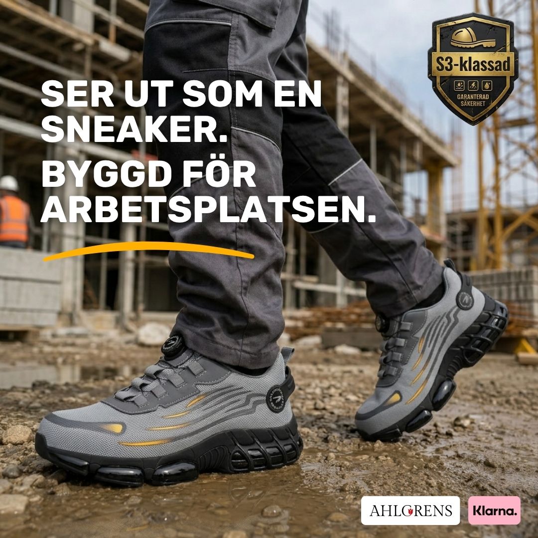 Ahlgrens Facebook ad: Certifierade skyddsskor
