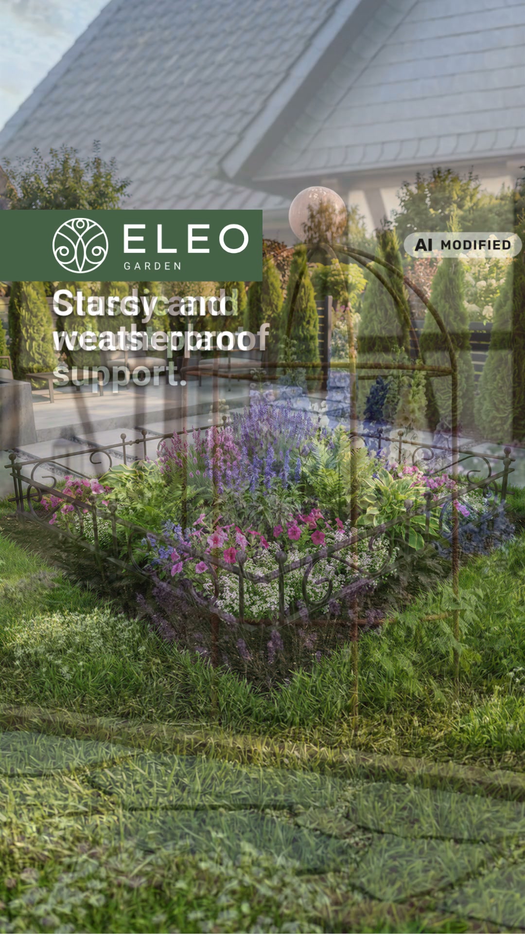 ELEO UK Facebook ad: Garden Arches, Raised Beds & Trellises