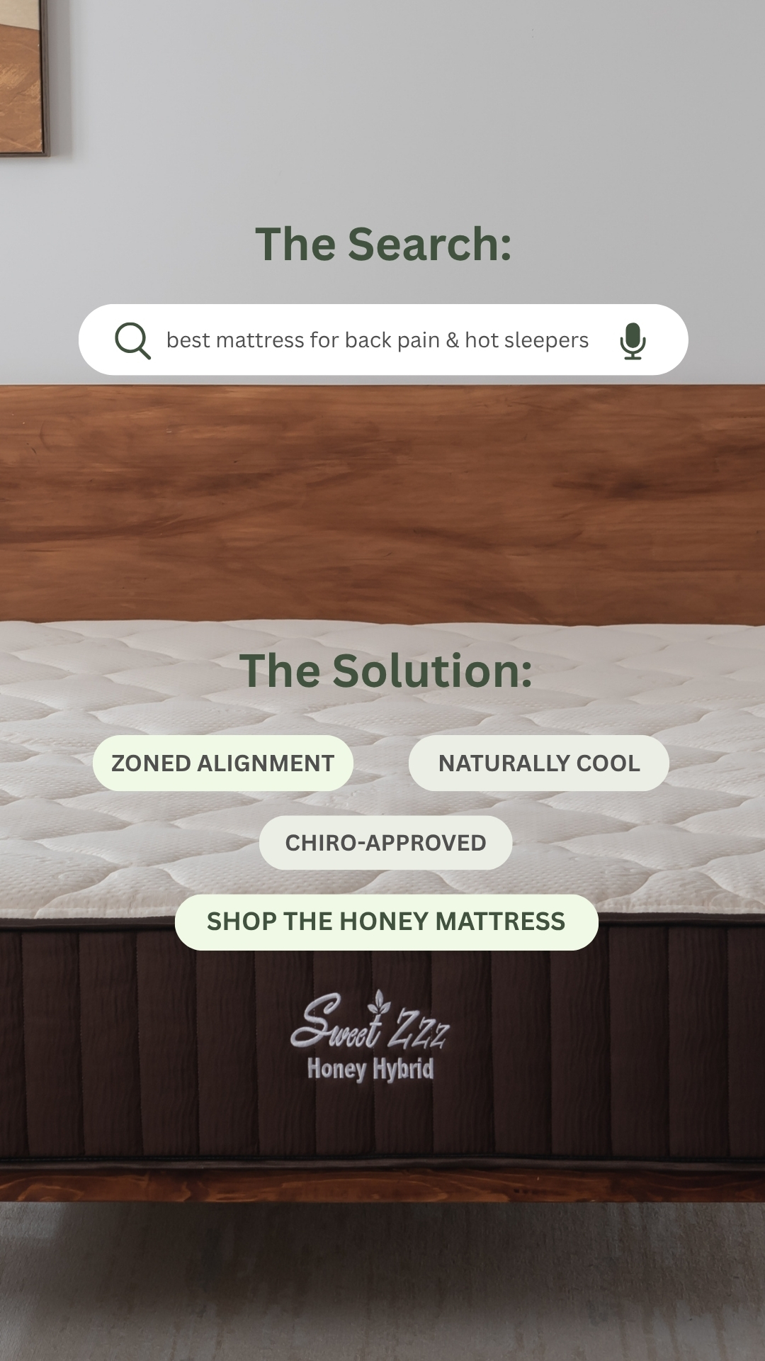 Sweet Zzz Mattress Facebook ad
