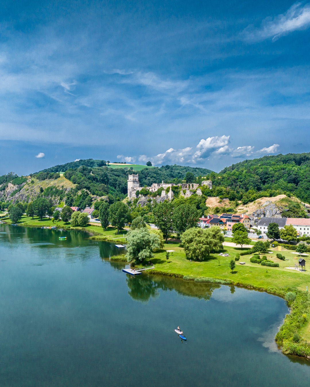 Die Donauregion in Niederösterreich Facebook ad: Pack die Badehose ein, schnapp dir dein Bike…