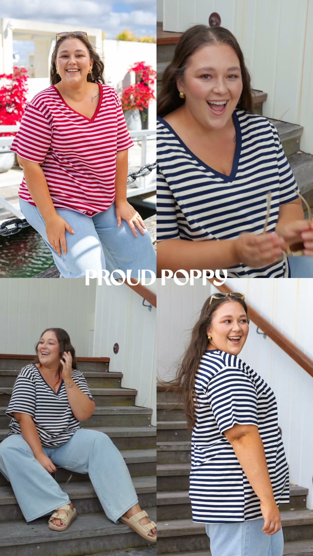 Proud Poppy Clothing Facebook ad: Easy Stripes For Every Day