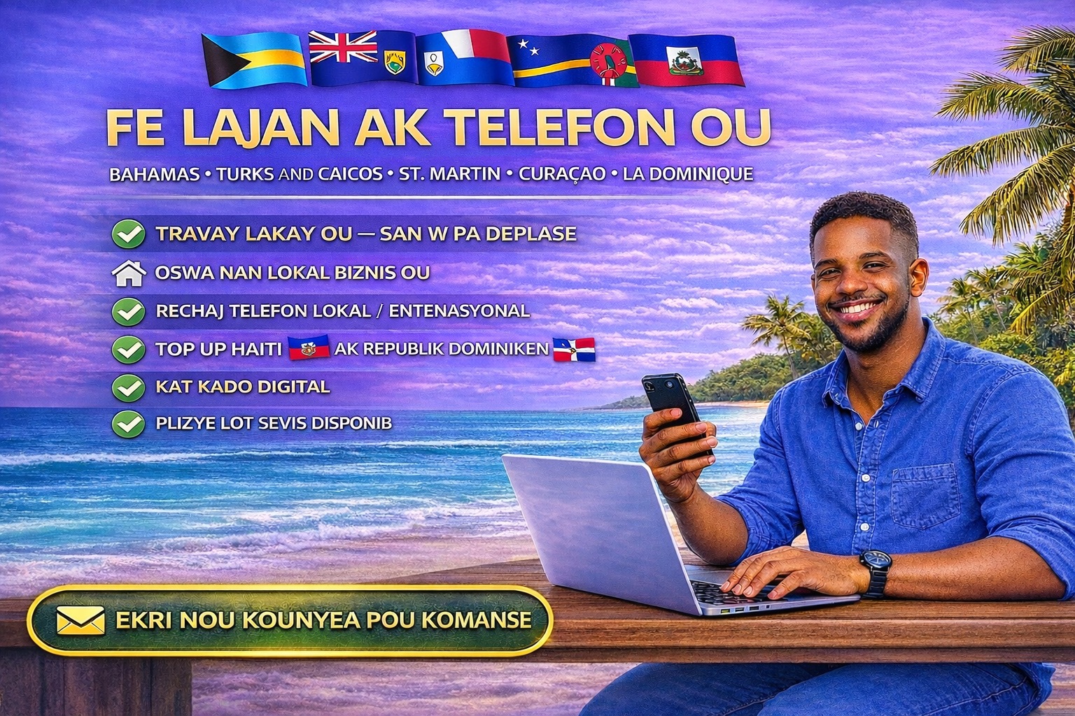 Xpress Recharge Facebook ad: Bahamas,Turks and Caicos,St Martin,Curaçao, Dominique: Fe…
