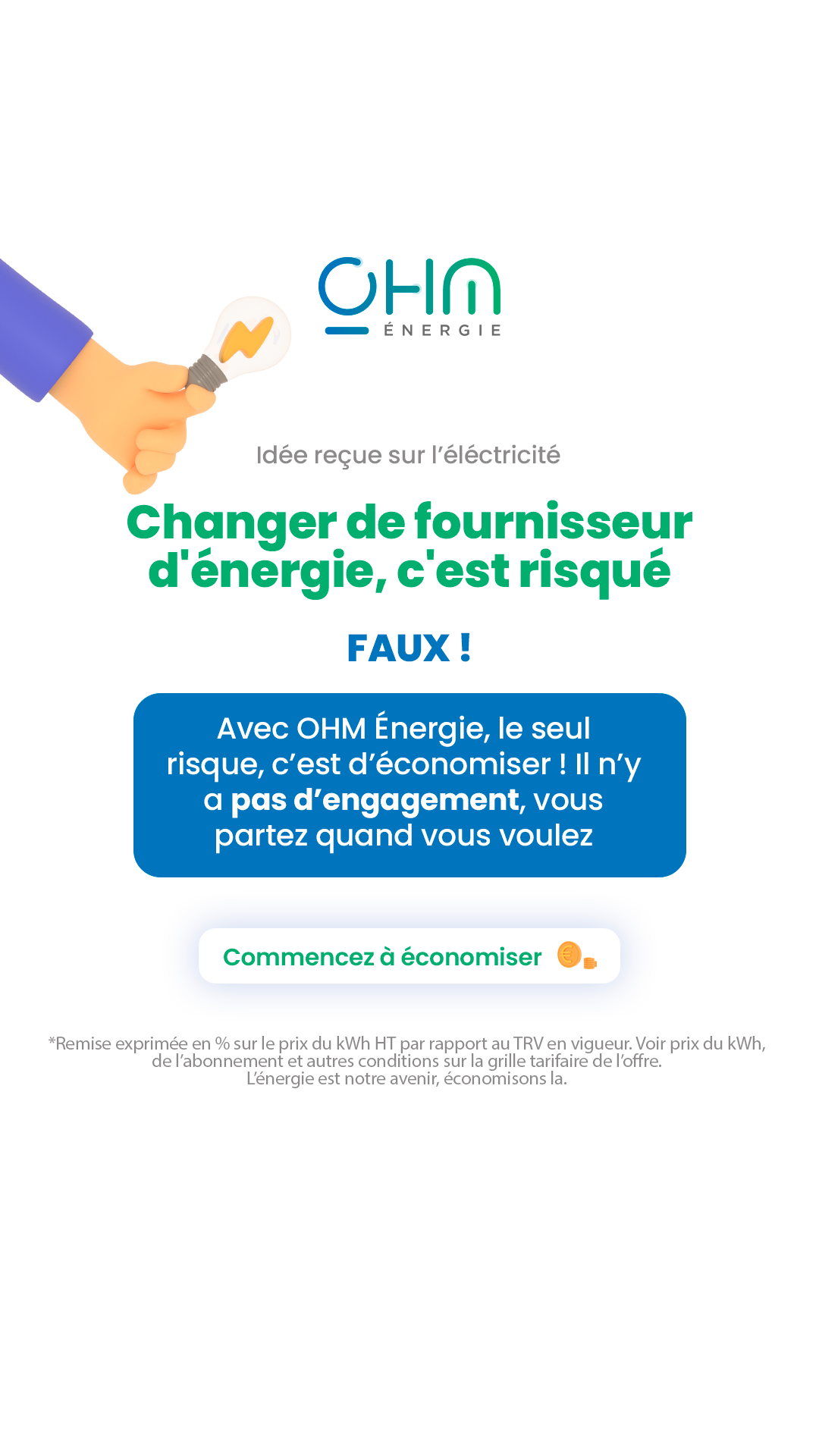 Ohm-energie Facebook ad from Dec 15, 2025