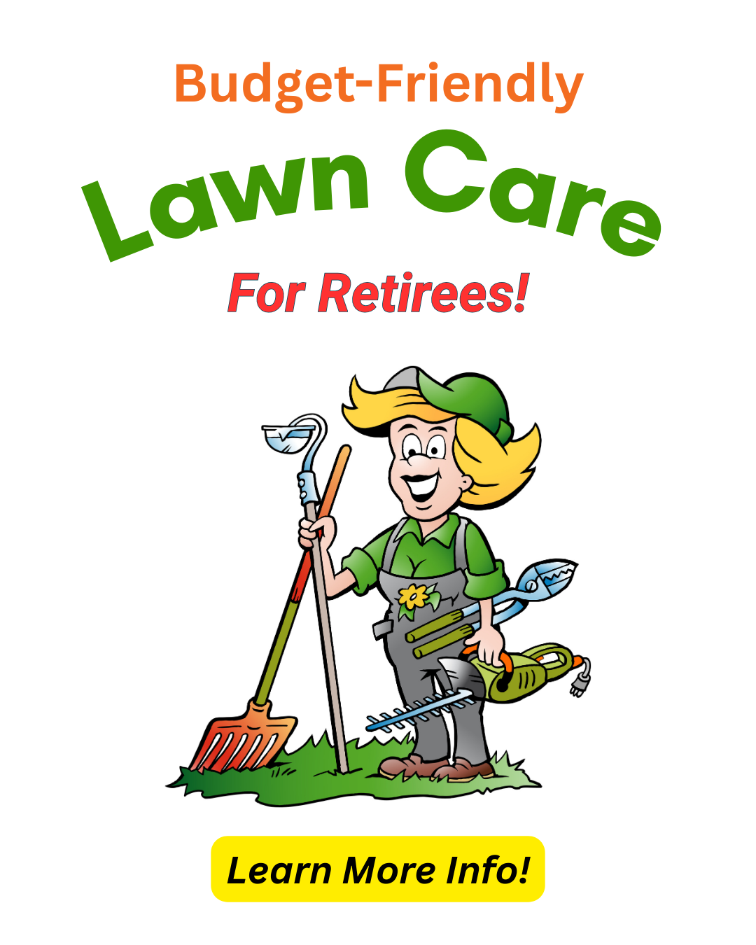 Product Dreams Facebook ad: Lawn Help for Seniors