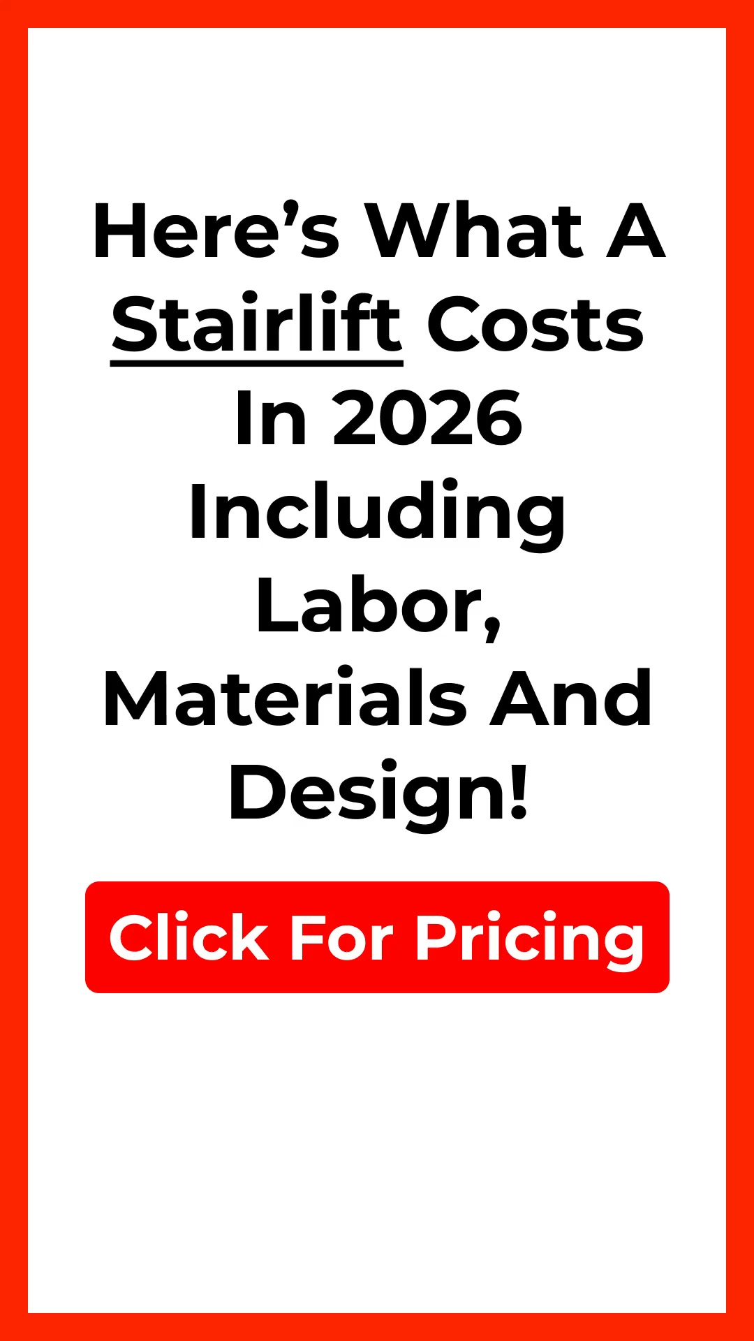 HomeBuddy.com Facebook ad: Here's What New Stairlifts Should Cost You In 2026