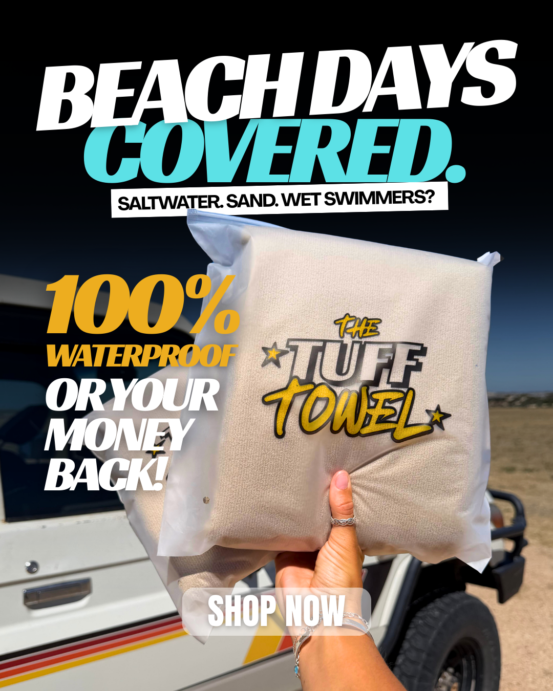 The Tuff Towel Facebook ad