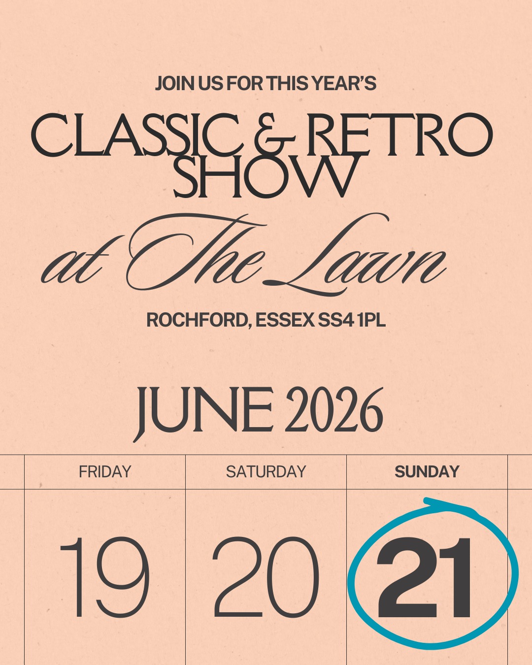 Classic Motor Events Ltd Facebook ad: We can't wait to be back at The…