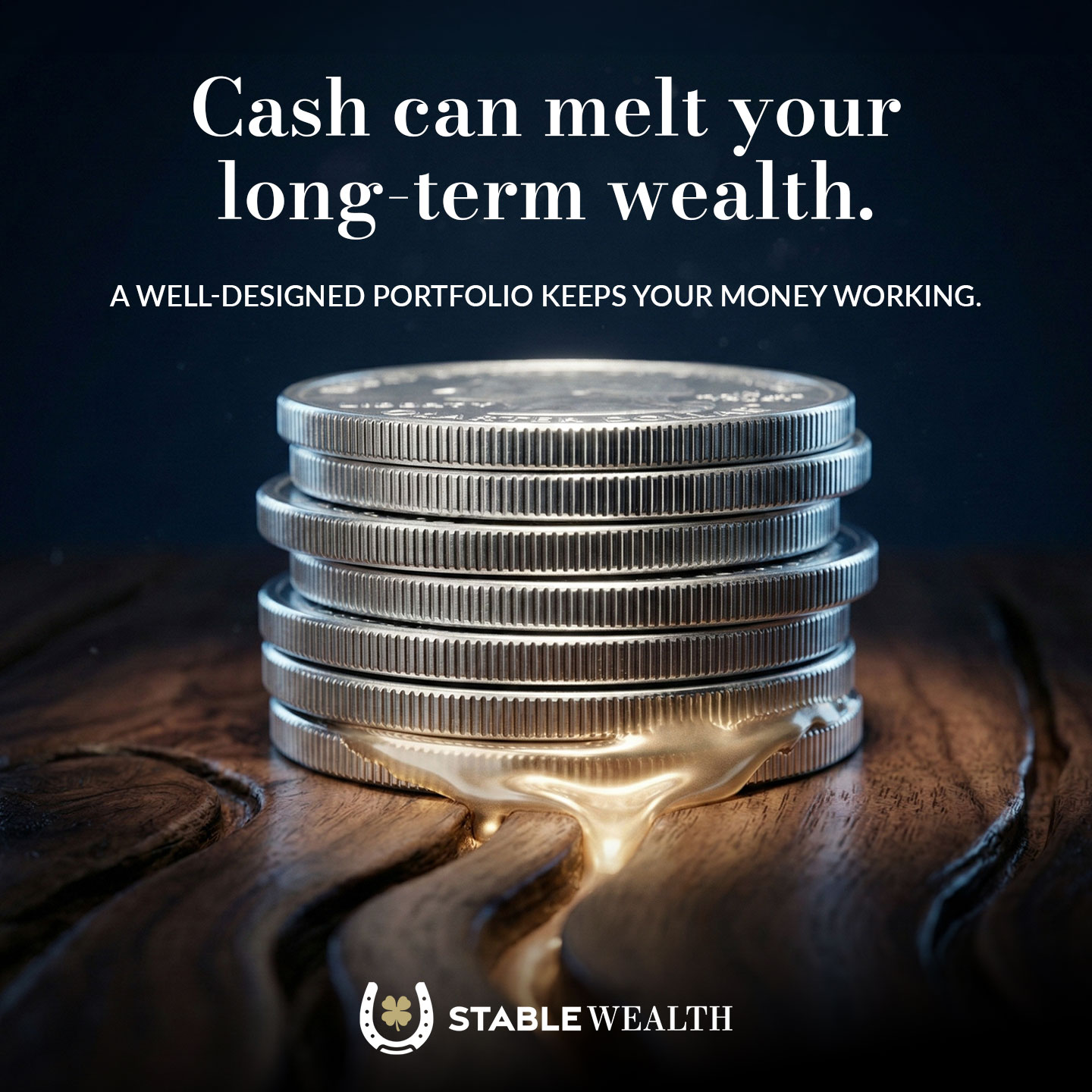 Stable Wealth Facebook ad: Put Your Cash to Work