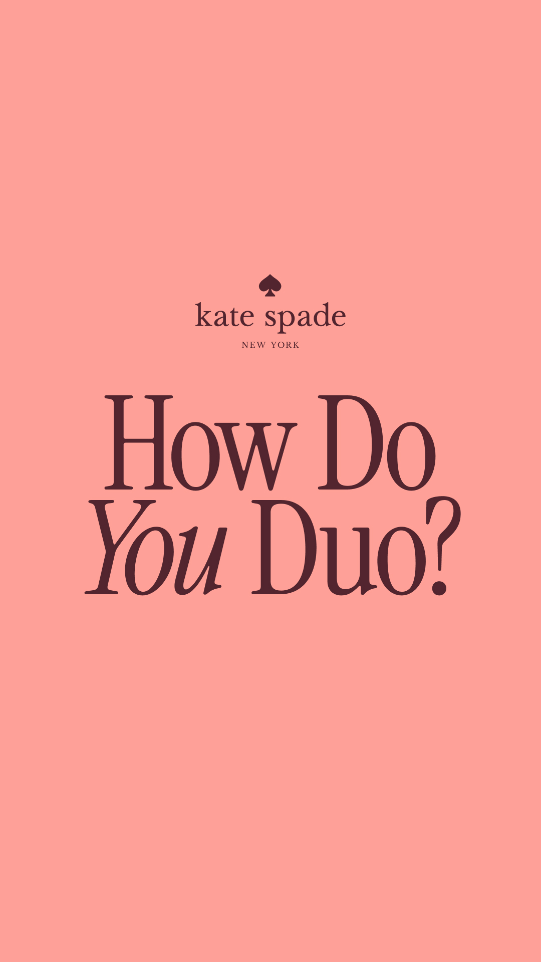kate spade new york Facebook ad