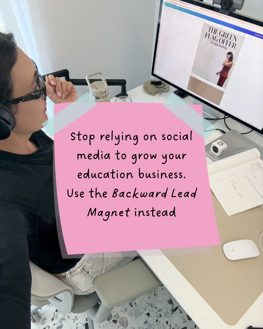 Julia Chalmers Facebook ad: Education biz owners: ready to stop wondering why no one's…