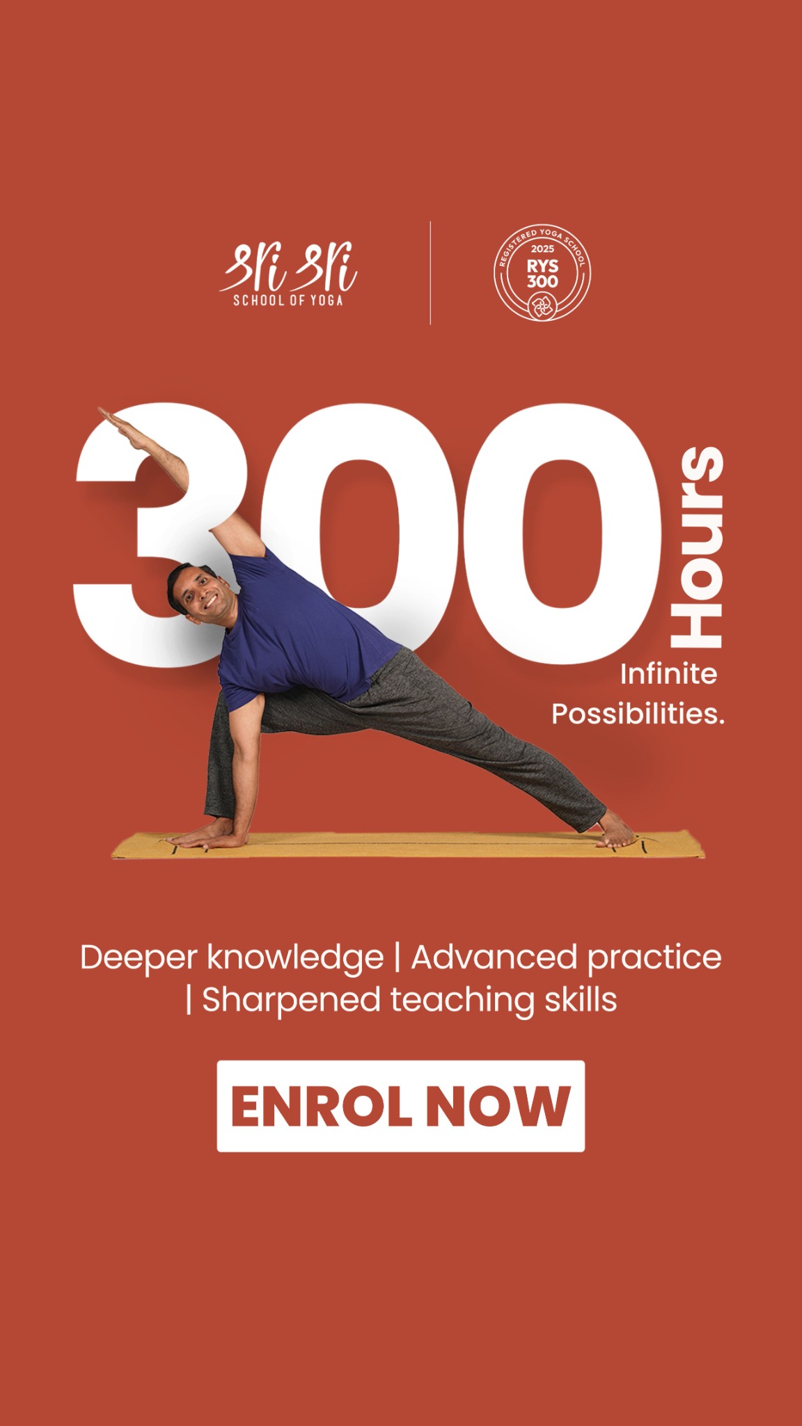 Sri Sri School of Yoga - Yoga Teacher Training Facebook ad