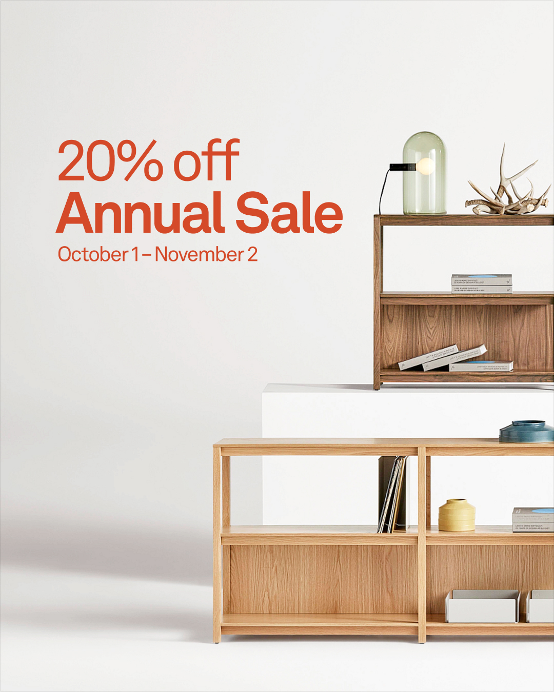 Blu Dot Facebook ad: Take 20% Off Everything