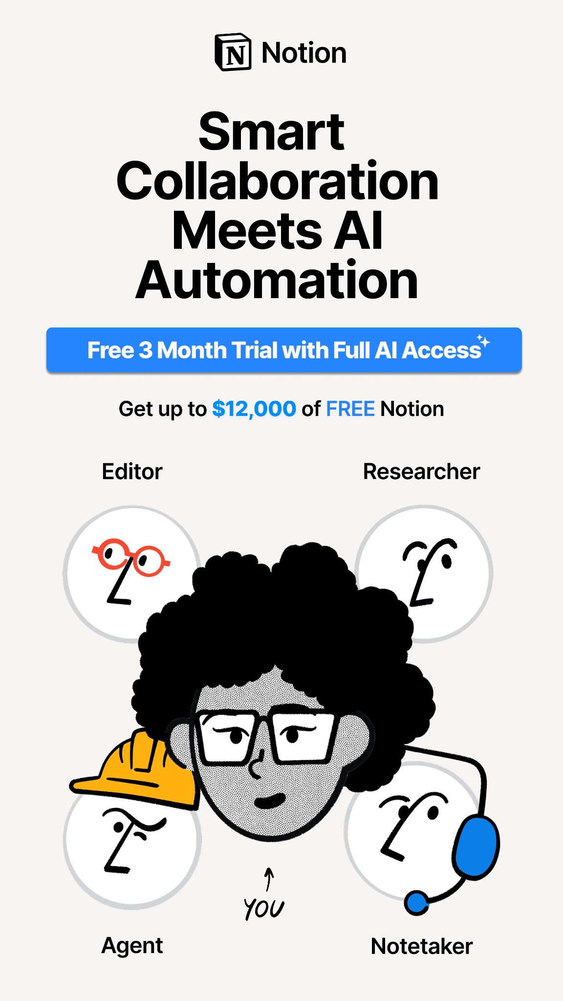Notion Facebook ad