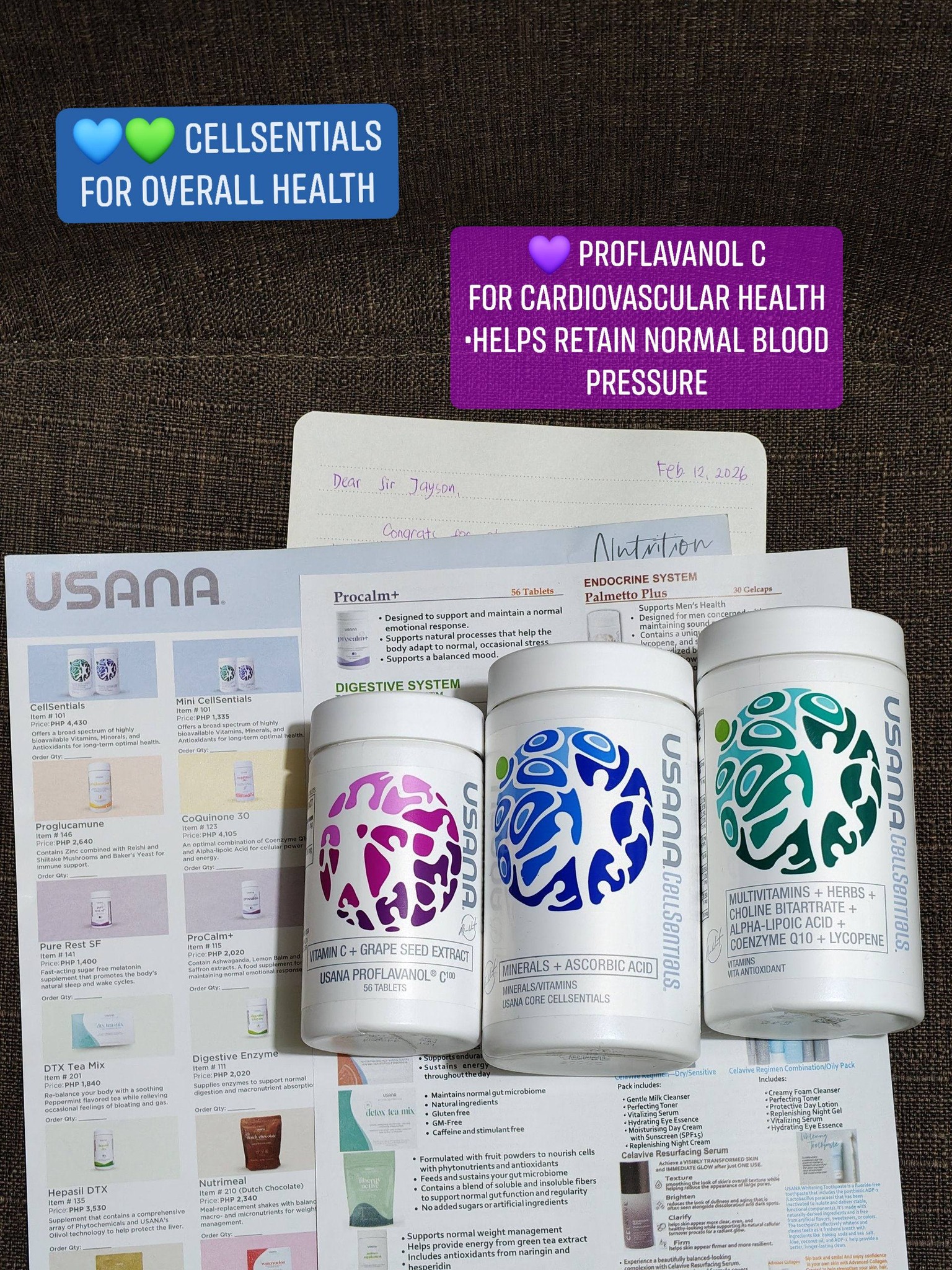 Nourish Health: USANA Independent Distributor Facebook ad: Thank you for your orders dearest friends and…