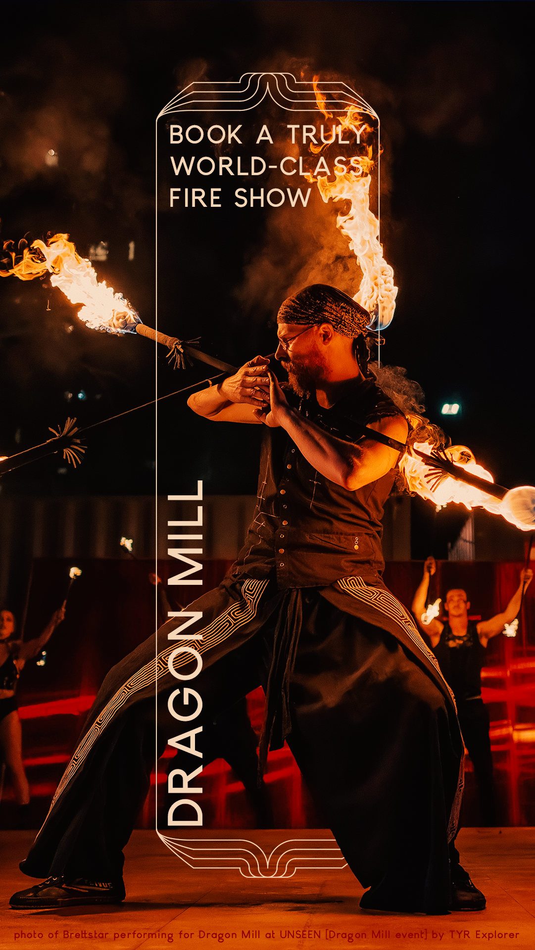 Dragon Mill Facebook ad: Book now with Dragon Mill