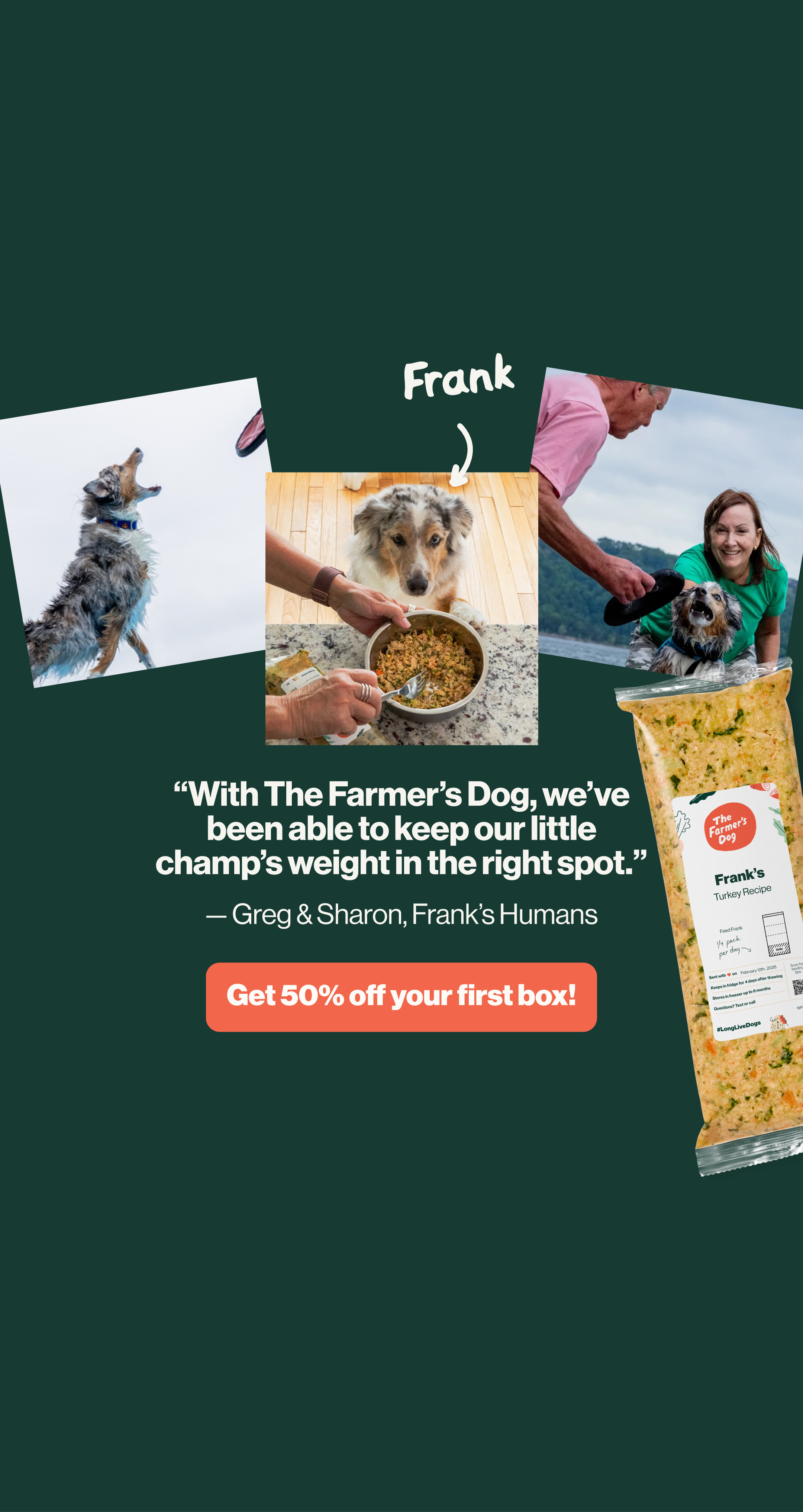 The Farmer's Dog Facebook ad