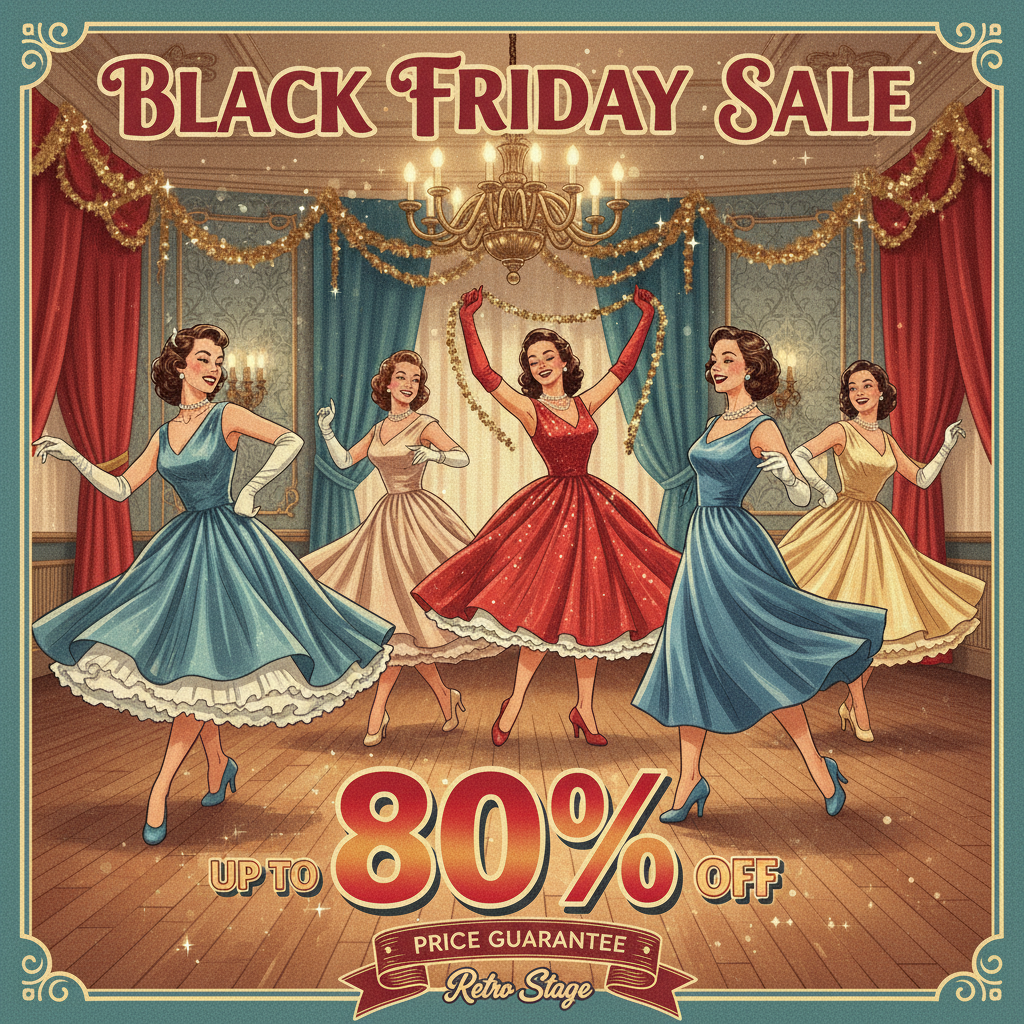 Retro-Stage Facebook ad: Vintage Clothing Under $35 | Retro Deals