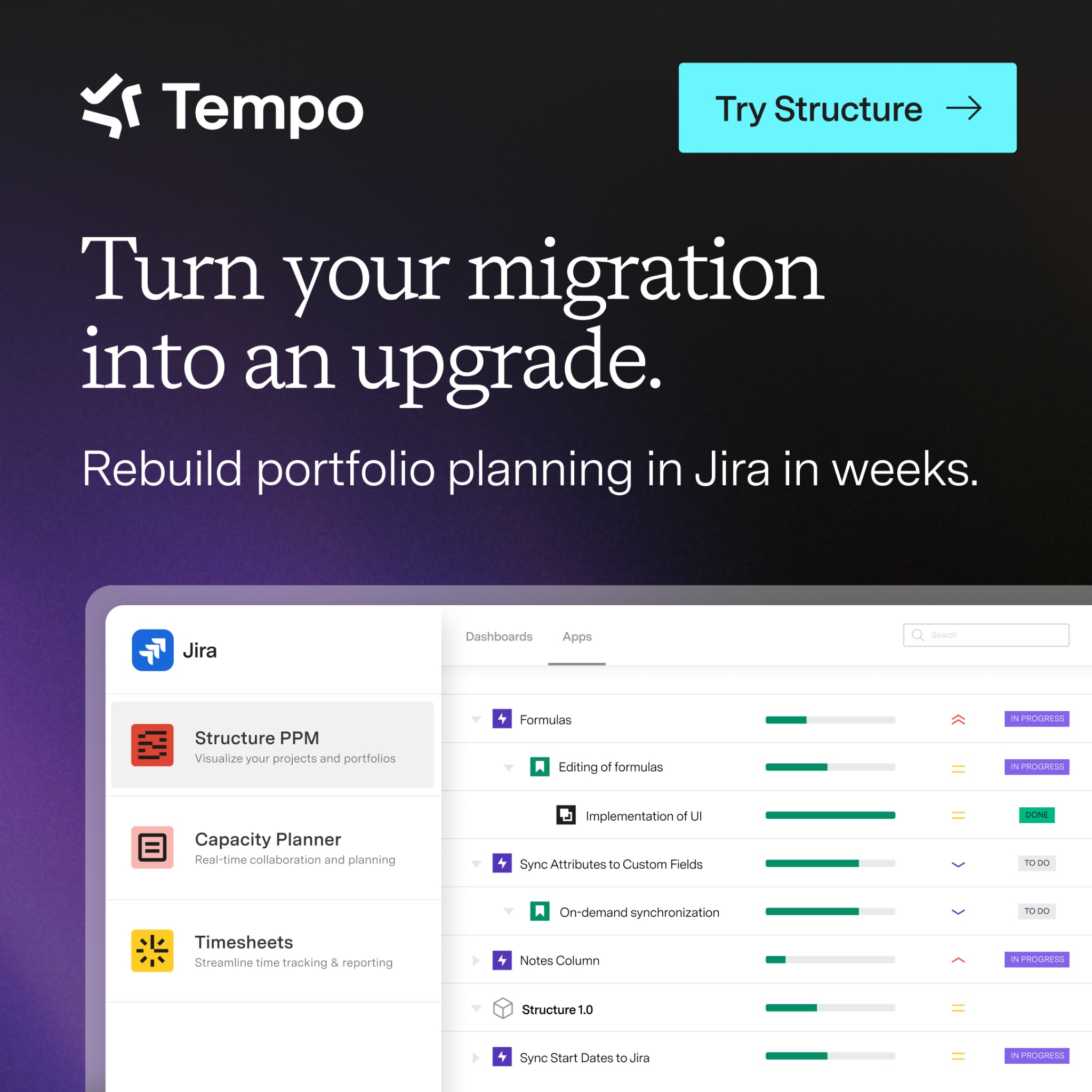 Tempo Facebook ad