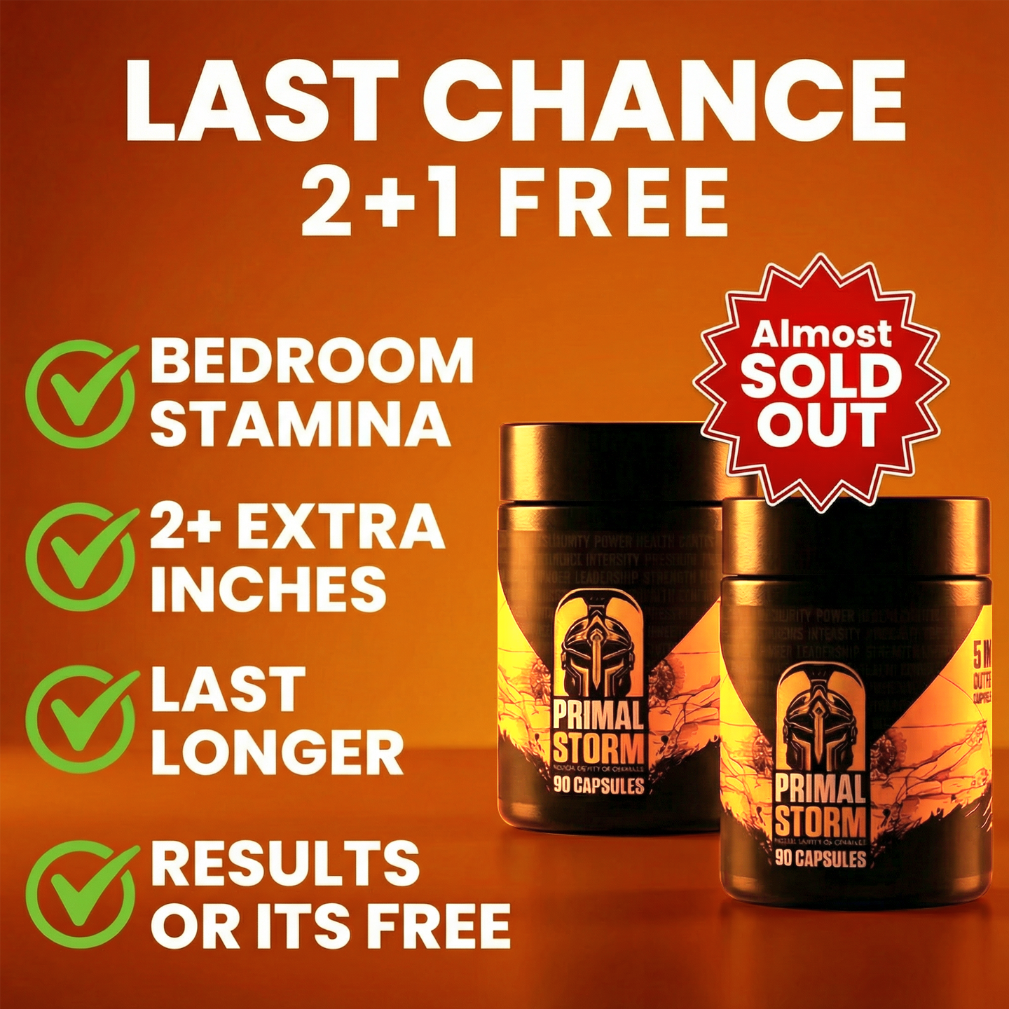 Primal Storm Supplements Facebook ad