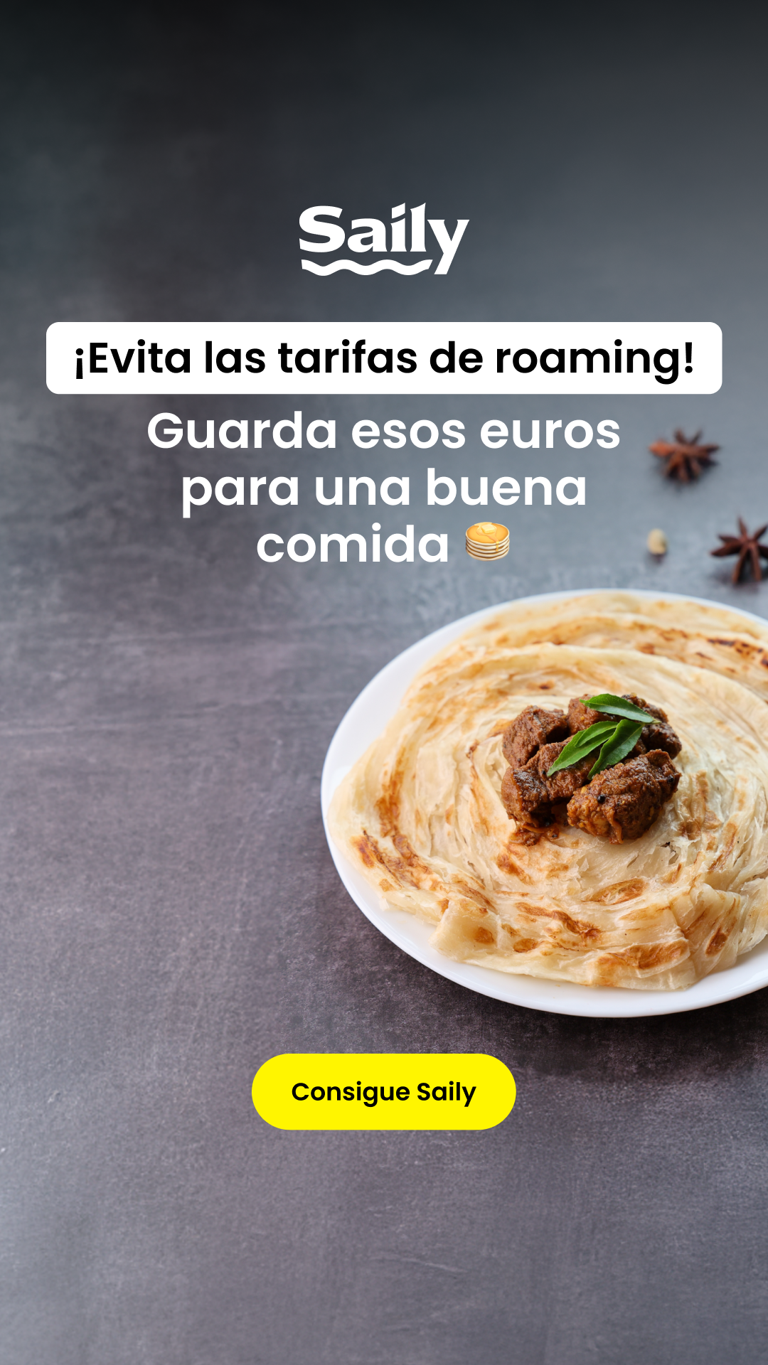 Saily Facebook ad