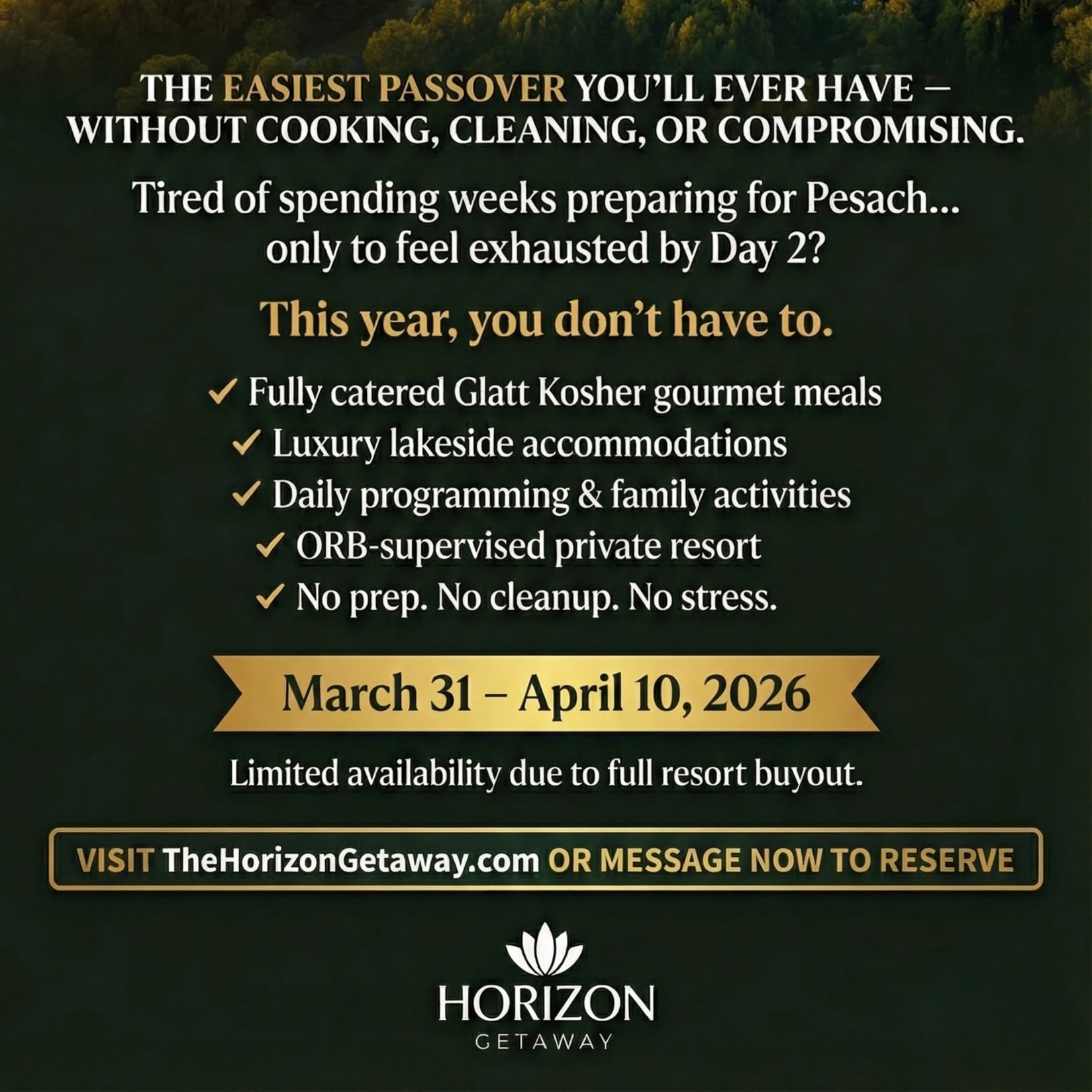 Horizon Getaway Facebook ad