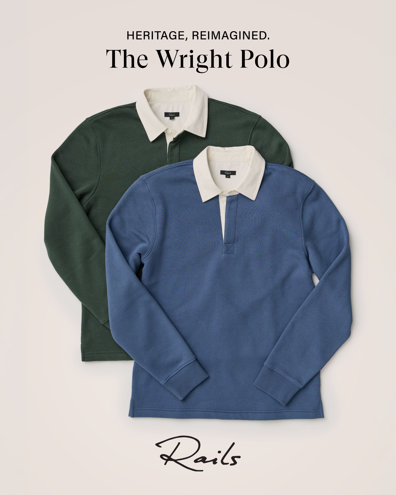 railsmens Facebook ad: New In: Men's T-Shirts & Polos