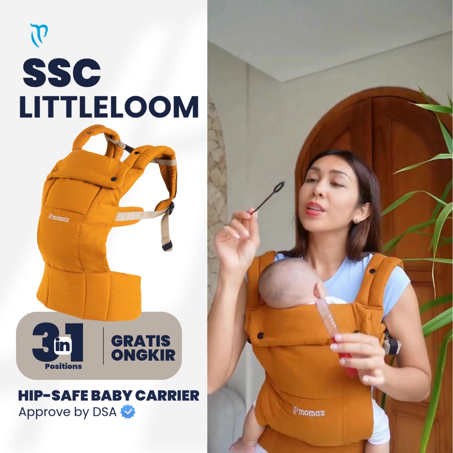 Momaz Facebook ad: #1 HIPSAFE Baby Carrier