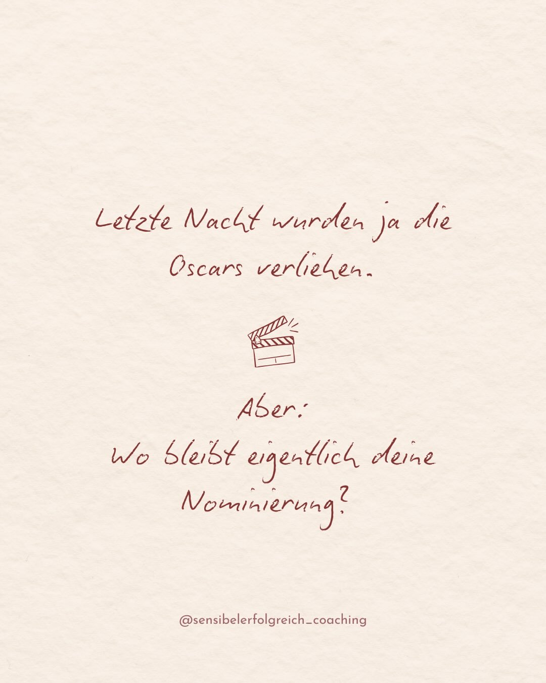 Sensibel Erfolgreich Facebook ad: Von mir bekommst du den Oscar!