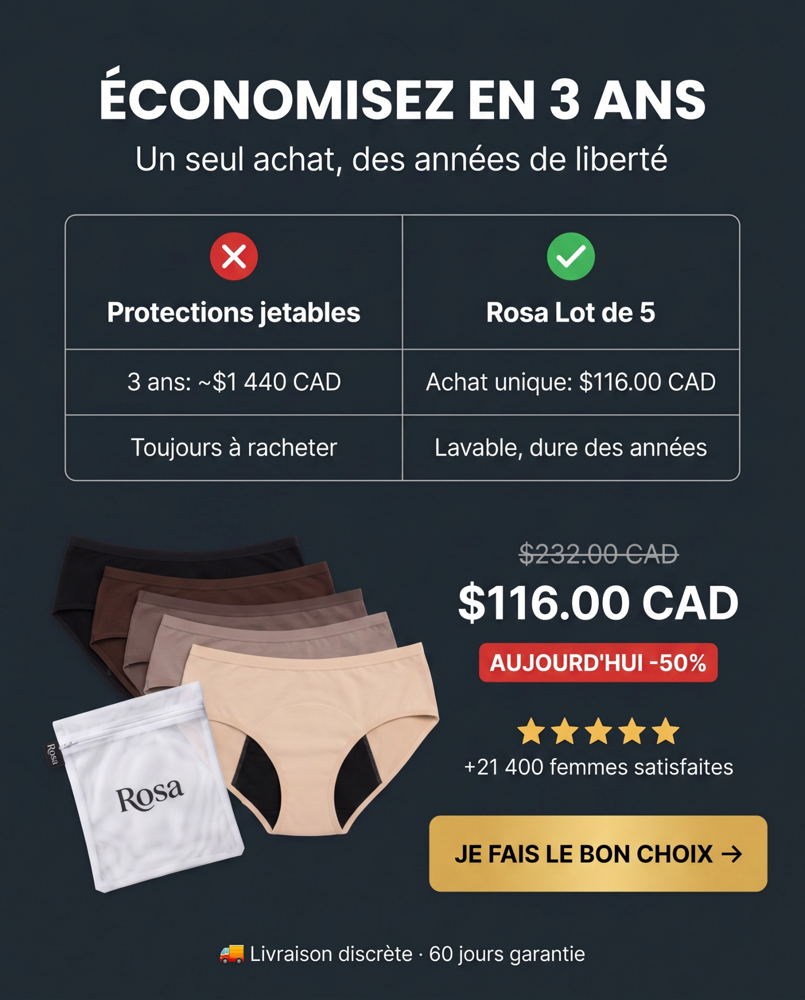 Rosa Facebook ad