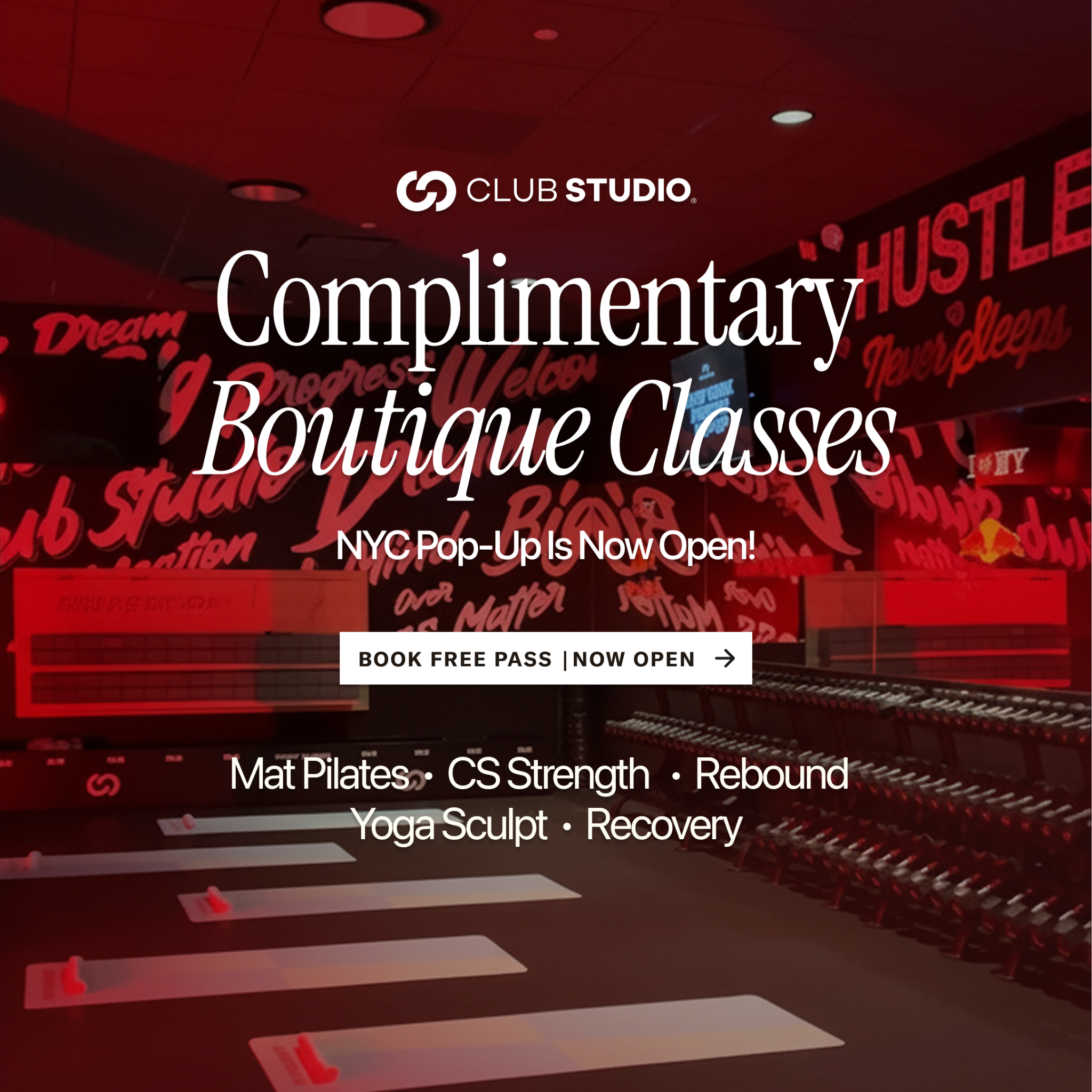 Club Studio Facebook ad from Mar 5, 2026