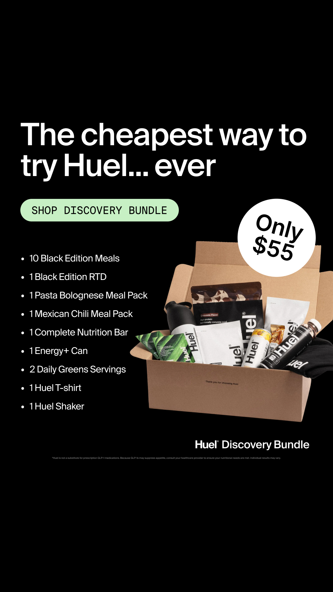 Huel Facebook ad