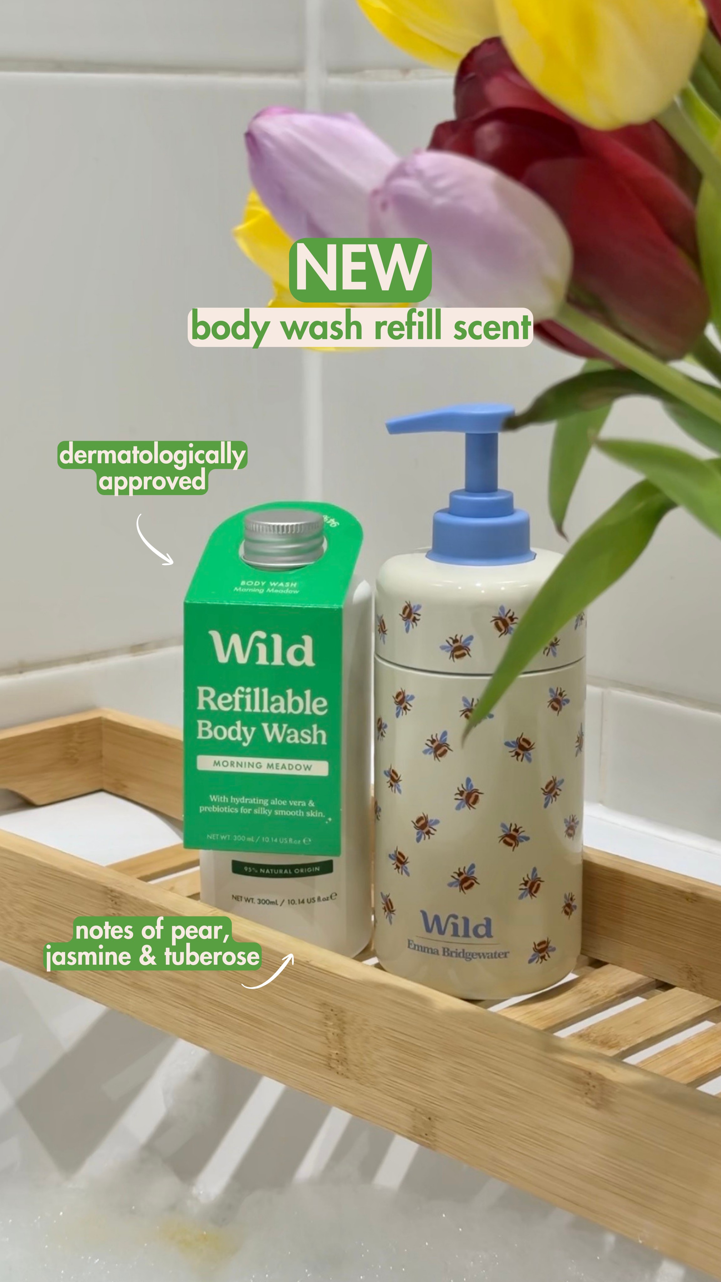 Burst Out Loud Facebook ad: Morning Meadow: our newest scent that smells as fresh as…