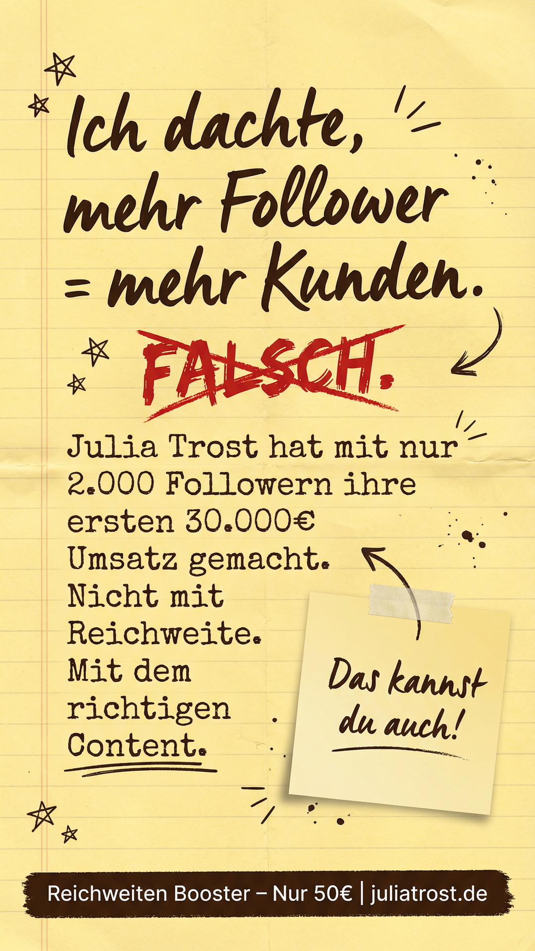 Julia Trost - Online Unternehmensaufbau Facebook ad