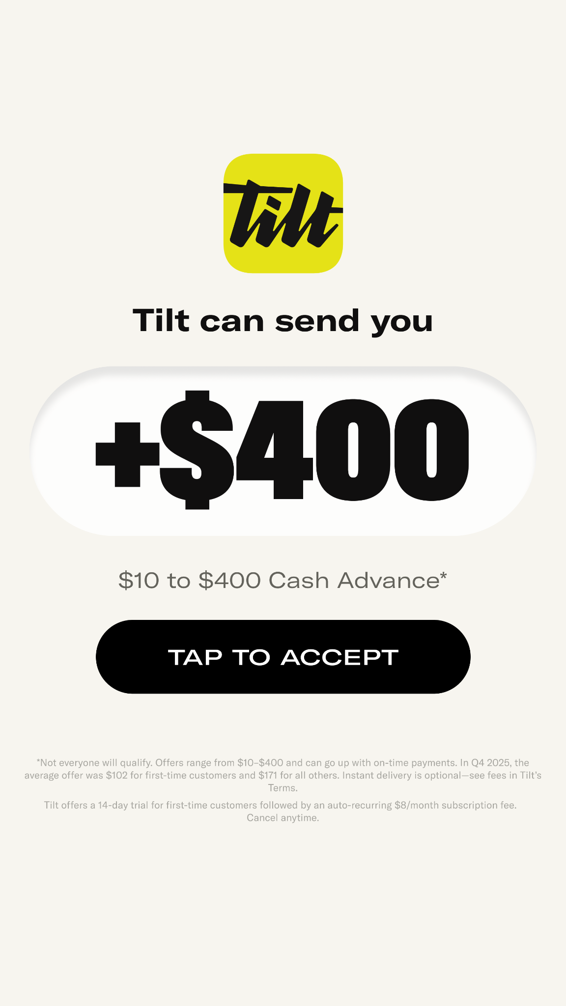 Tilt HQ Facebook ad