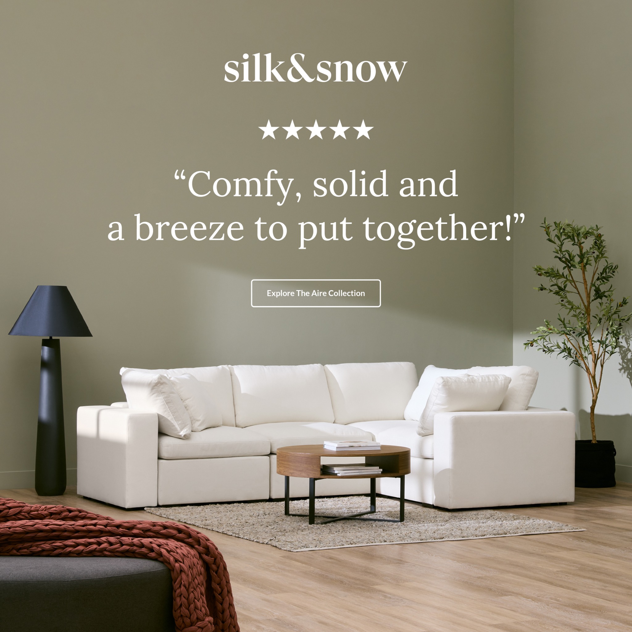 Silk and Snow Facebook ad
