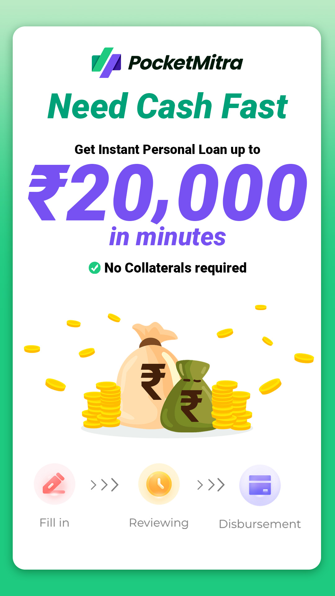 PocketMitra Personal Loan Facebook ad