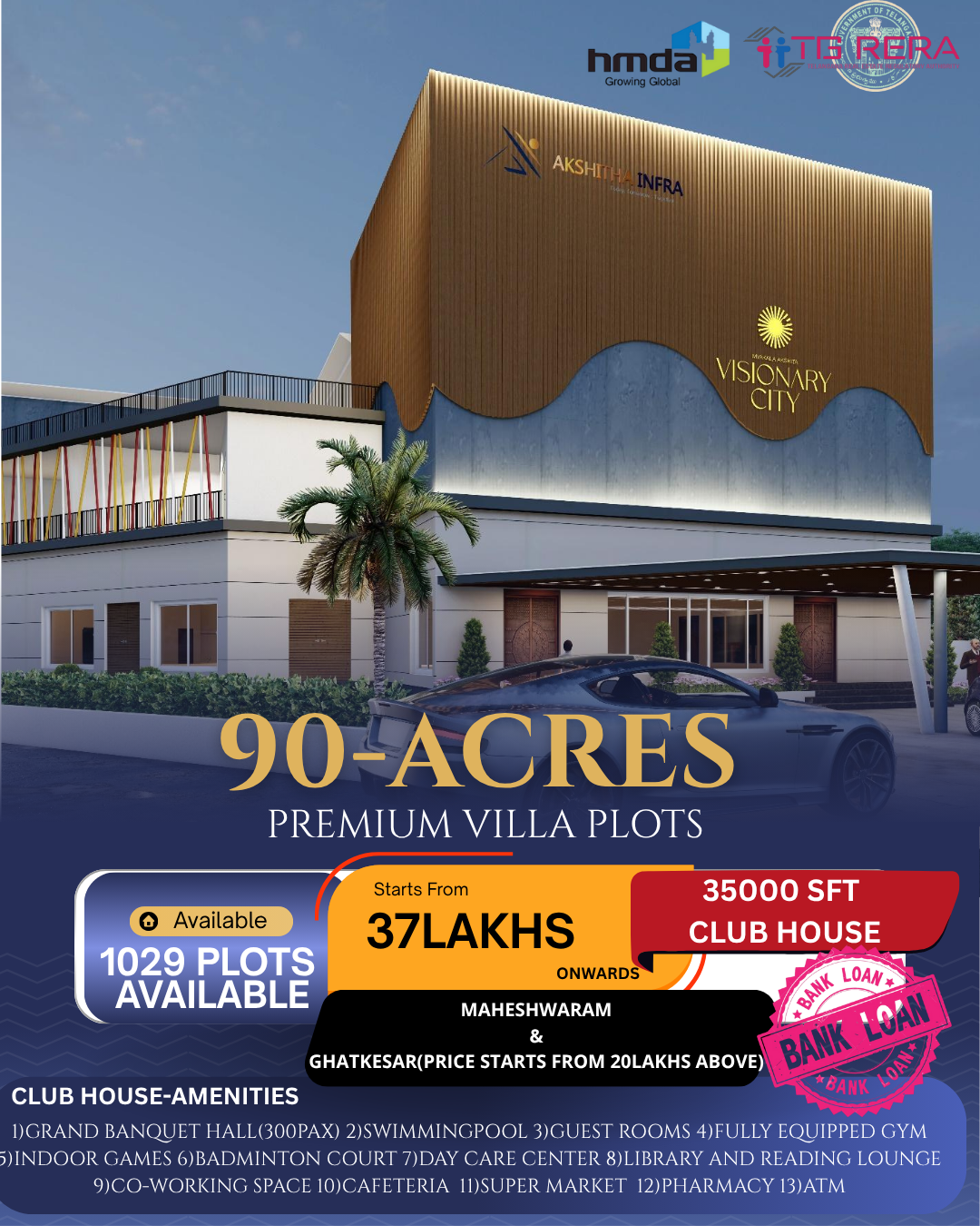 Akshitha infra Facebook ad: Introducing 90 Acres Visionary City: A Luxury Residential…