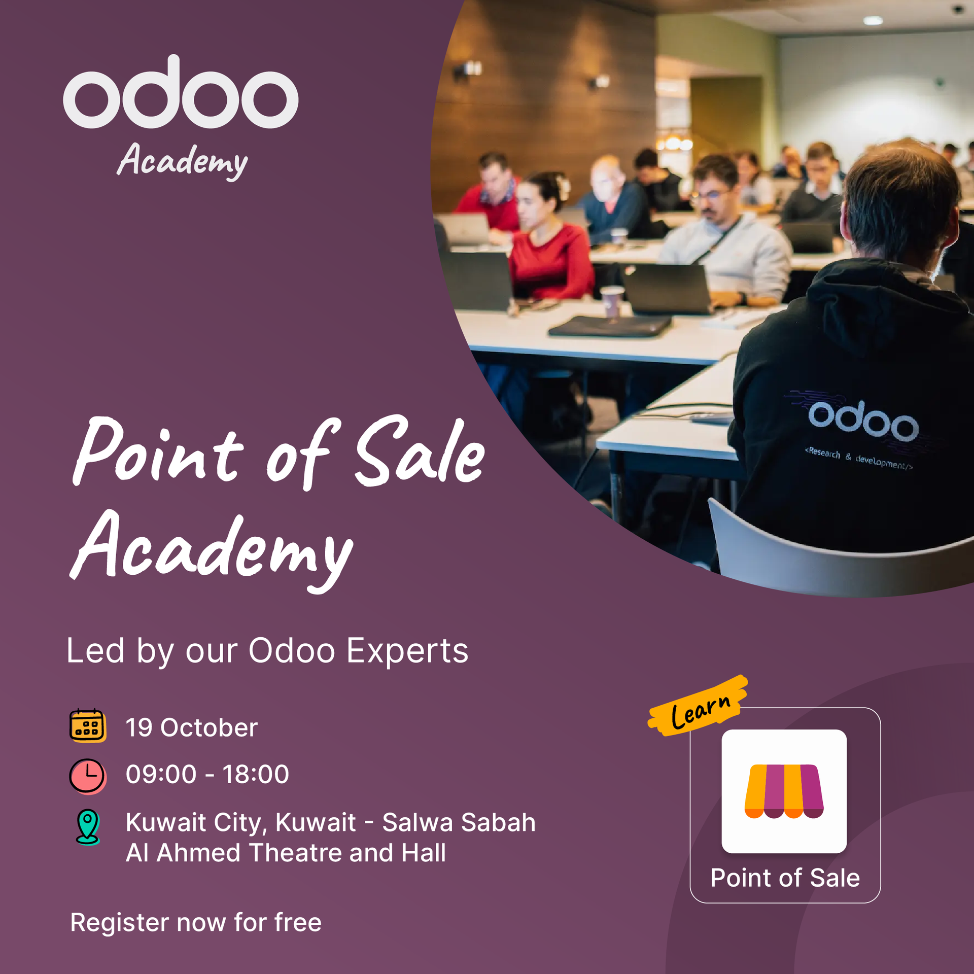 Odoo Facebook ad: Master Point of Sale with Odoo