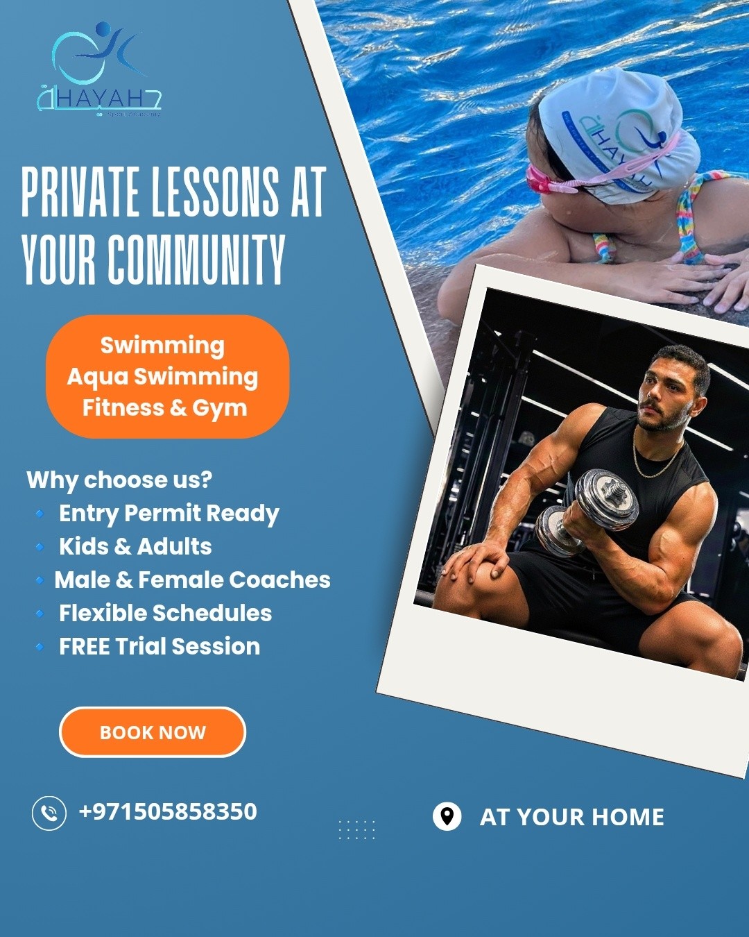 Hayah Sport Academy UAE Facebook ad: Hayah Sport Academy